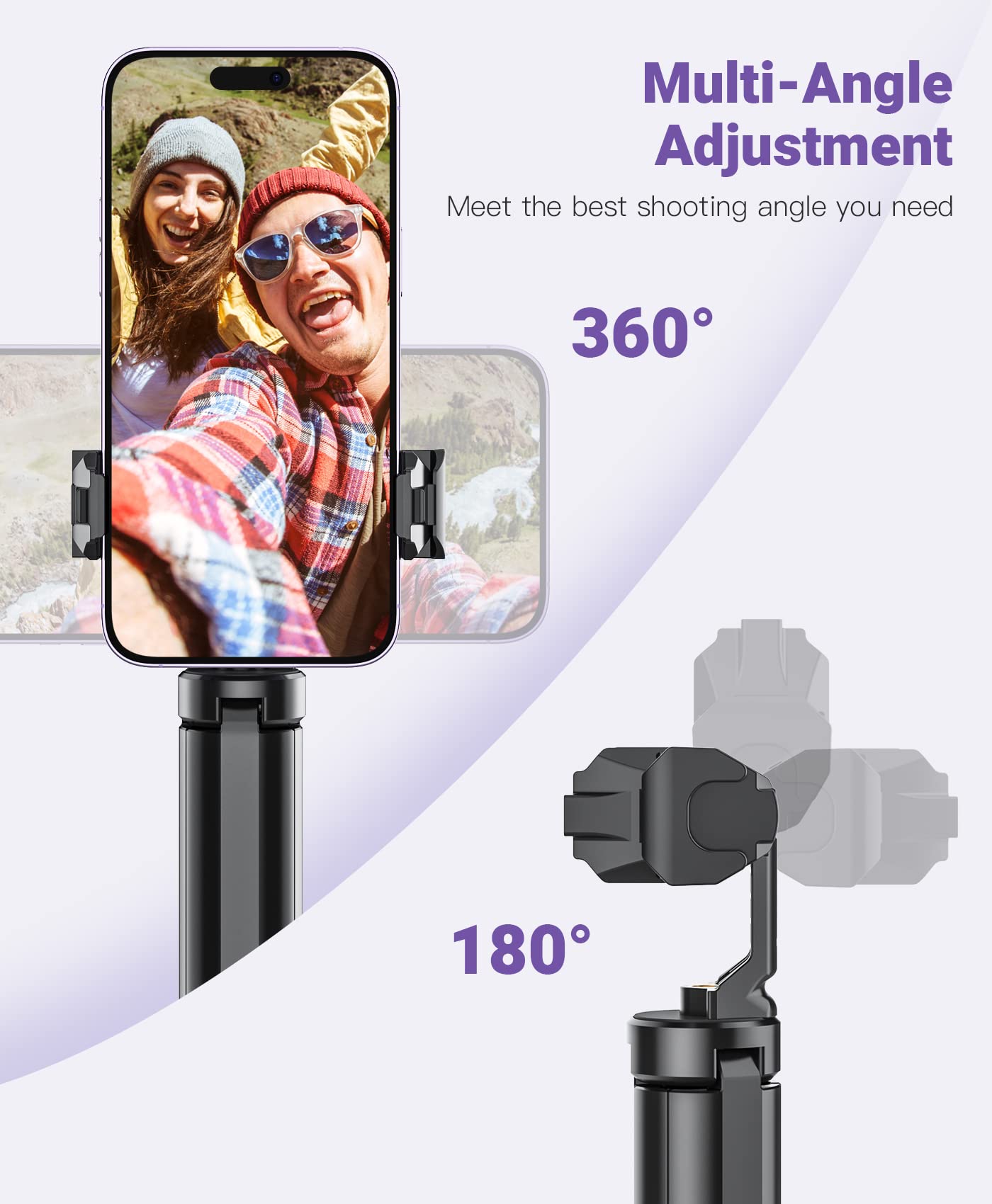 Anozer Mini Tripod, Small Tripod With Universal Phone Holder & Cold Shoe, Lightweight Phone Stand Compatible With Iphone 14 Pro Max/14 Pro, Travel Tripod For Camera/Gopro/Webcam/Mini Projector