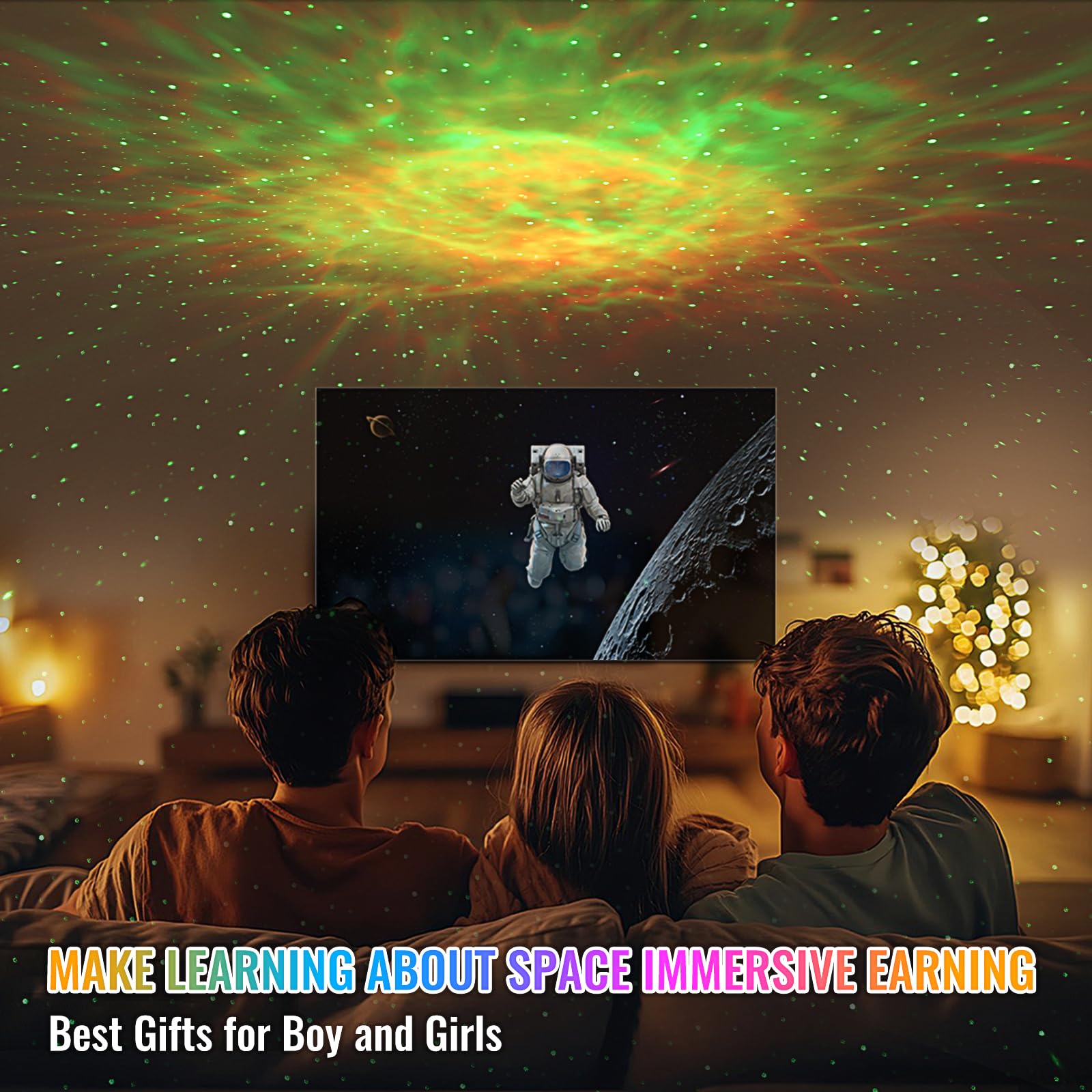 Gdnzduts Astronaut Galaxy Projector, 3 In 1 Star Projector With Remote And Timer, 33 Light Effects, 3.5 Inch Moon Lamp Led Night Light For Kids Room, Home Decor,  For Girls Boys Kids Teens Birthdays
