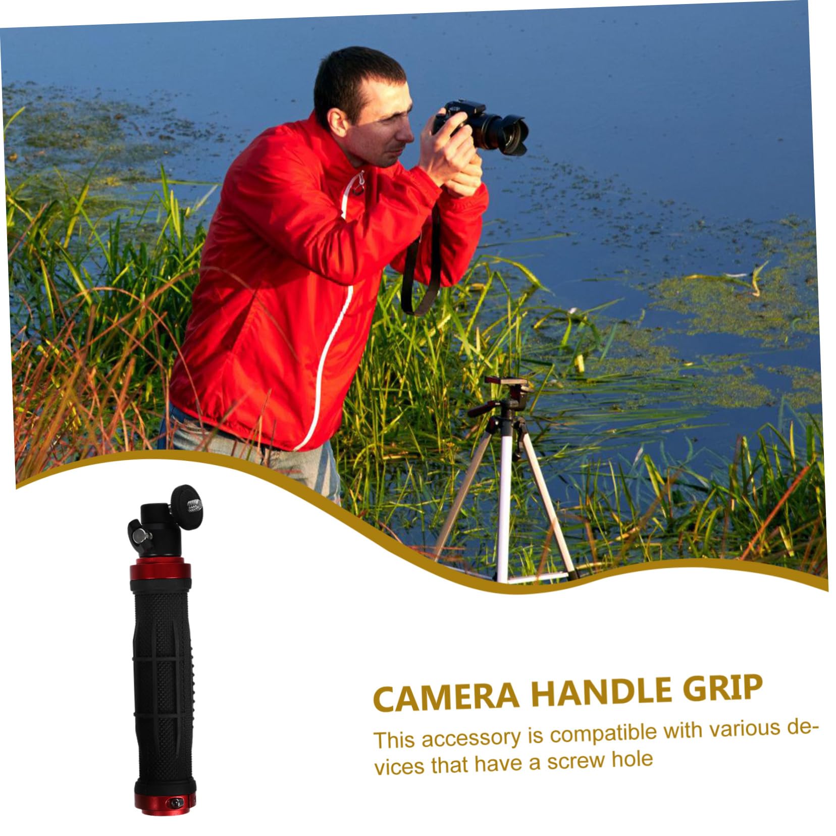 Nuobesty Stabilizer For Camera Grip Wrist Strap Handlegrip Dslr Camcorder Support Mount