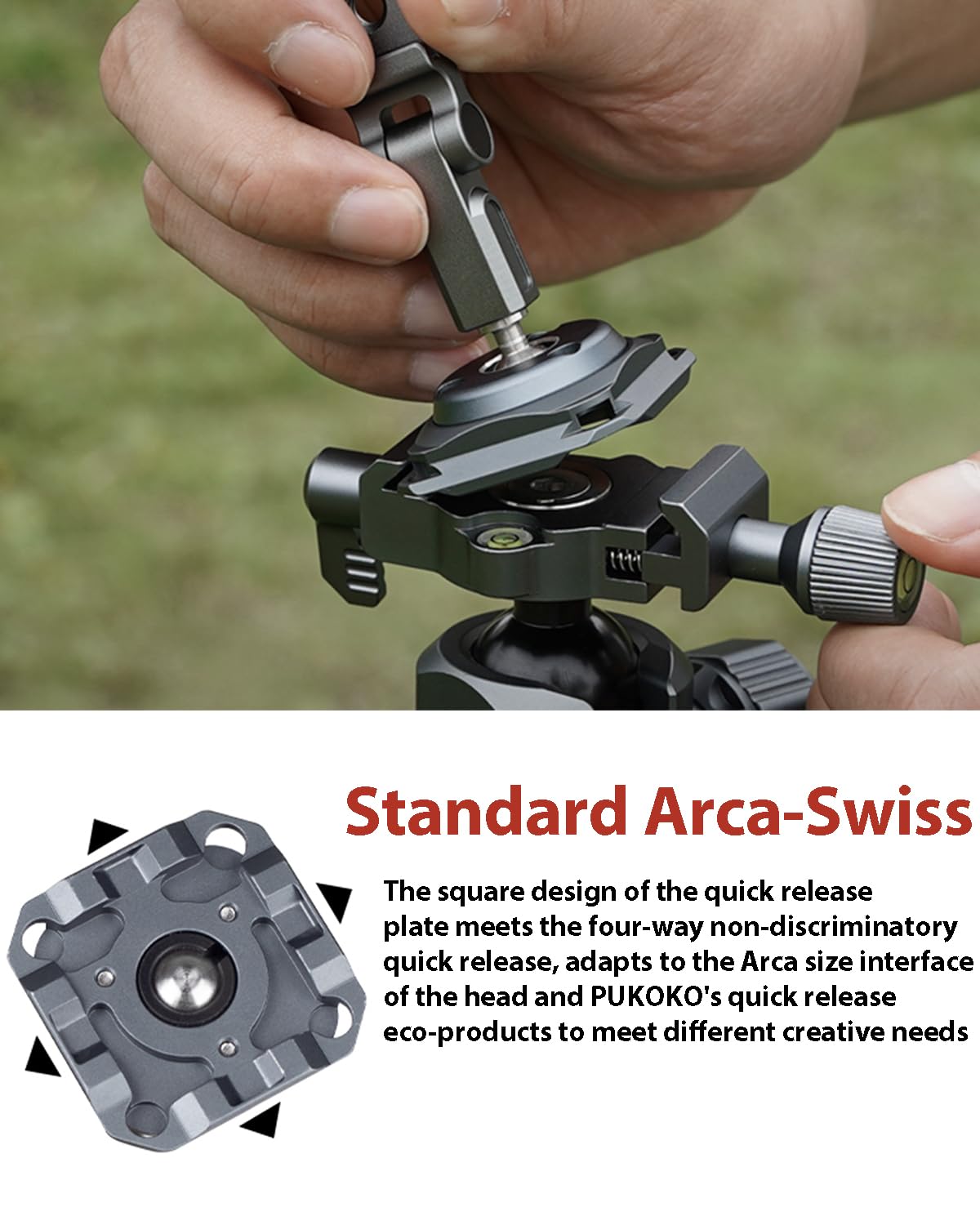 Pukoko Magnetic Phone Tripod Mount Adapter Cold Shoe Phone Holder For Camera Magsafe Tripod Mount For 16/15/14/13 Series