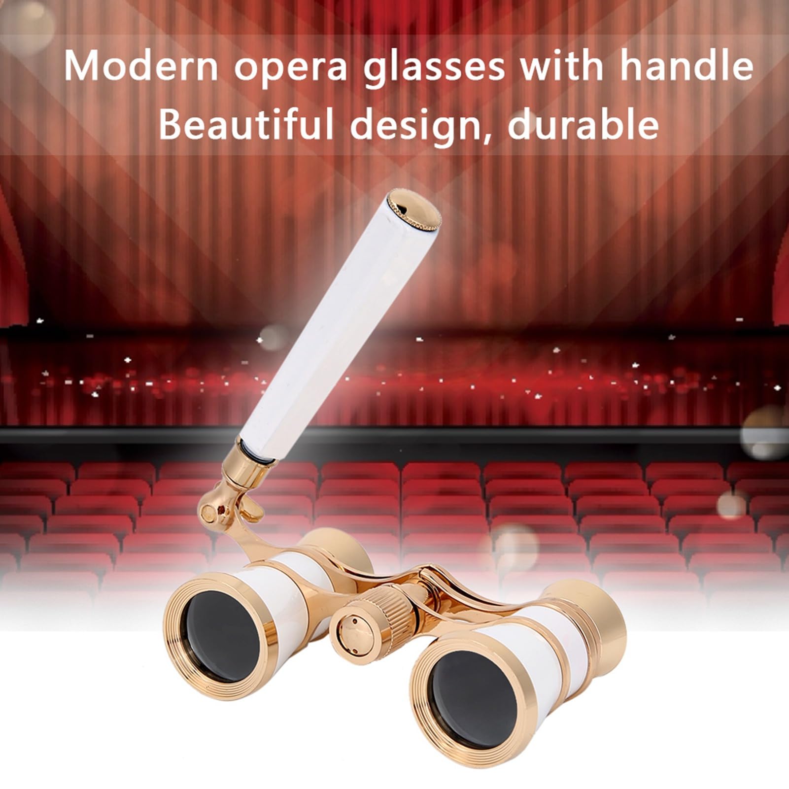 Fayelume Opera Glasses, 3X25 Theater Binoculars, Binoculars Compact, With Carry Pocket, For Kids, Adults, Costume, Indoor Viewing