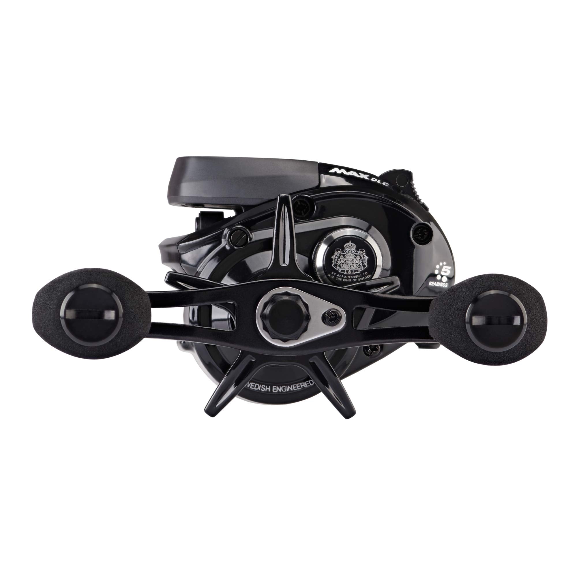 Abu Garcia Max Digital Line Counter Low Profile Baitcast Reel, Size Lp (1498727), Carbon Fiber Star Drag, Max Of 20Lb  9.0Kg, Durable, Lightweight And Strong,Black