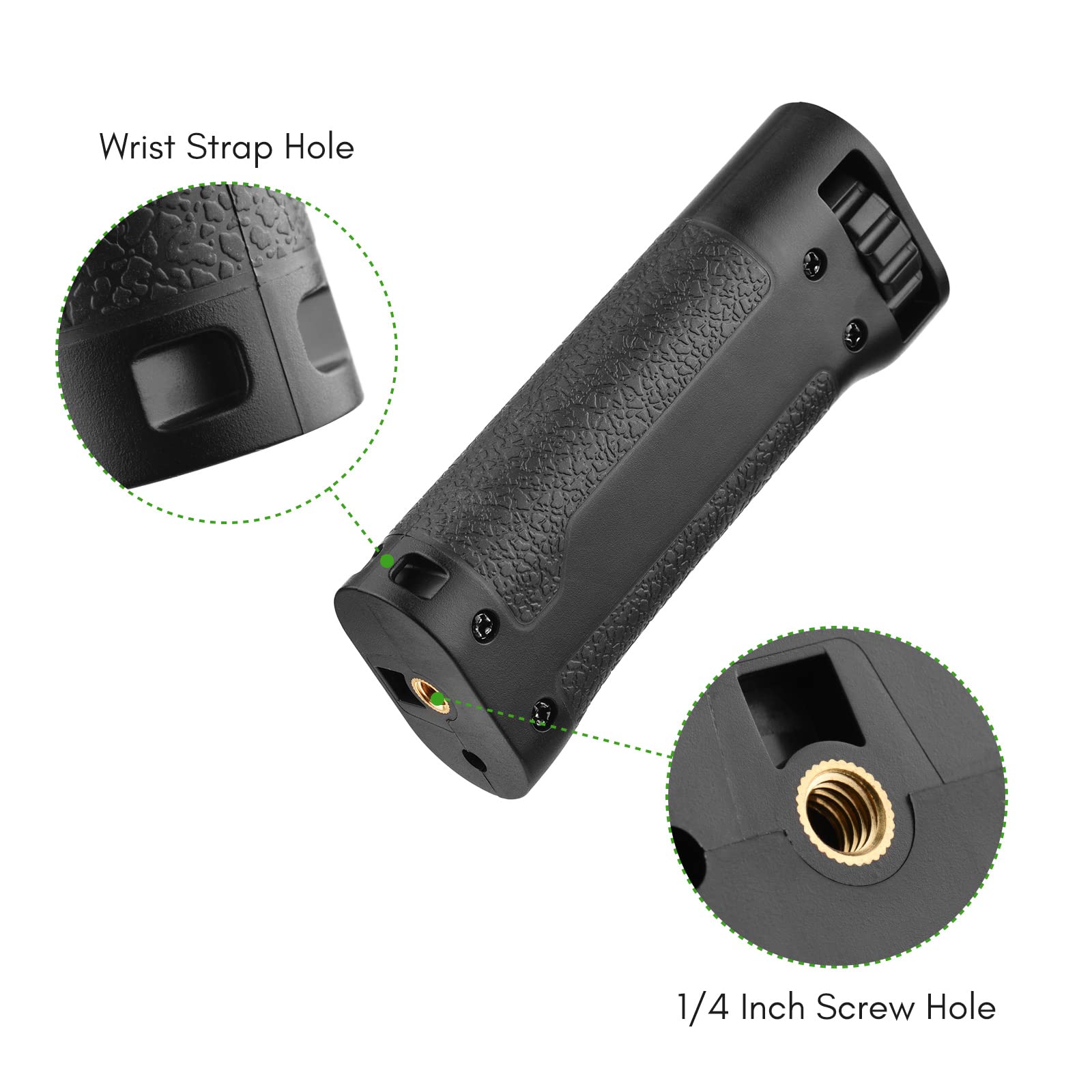 Bortt Camera Hand Grip Universal Ergonomic Camera Handle Grip Portable Photography Handheld Stabilizer With 1/4 Inch Screw For Mirrorless Camera Sports Camera Video Light Vlog Video Recording