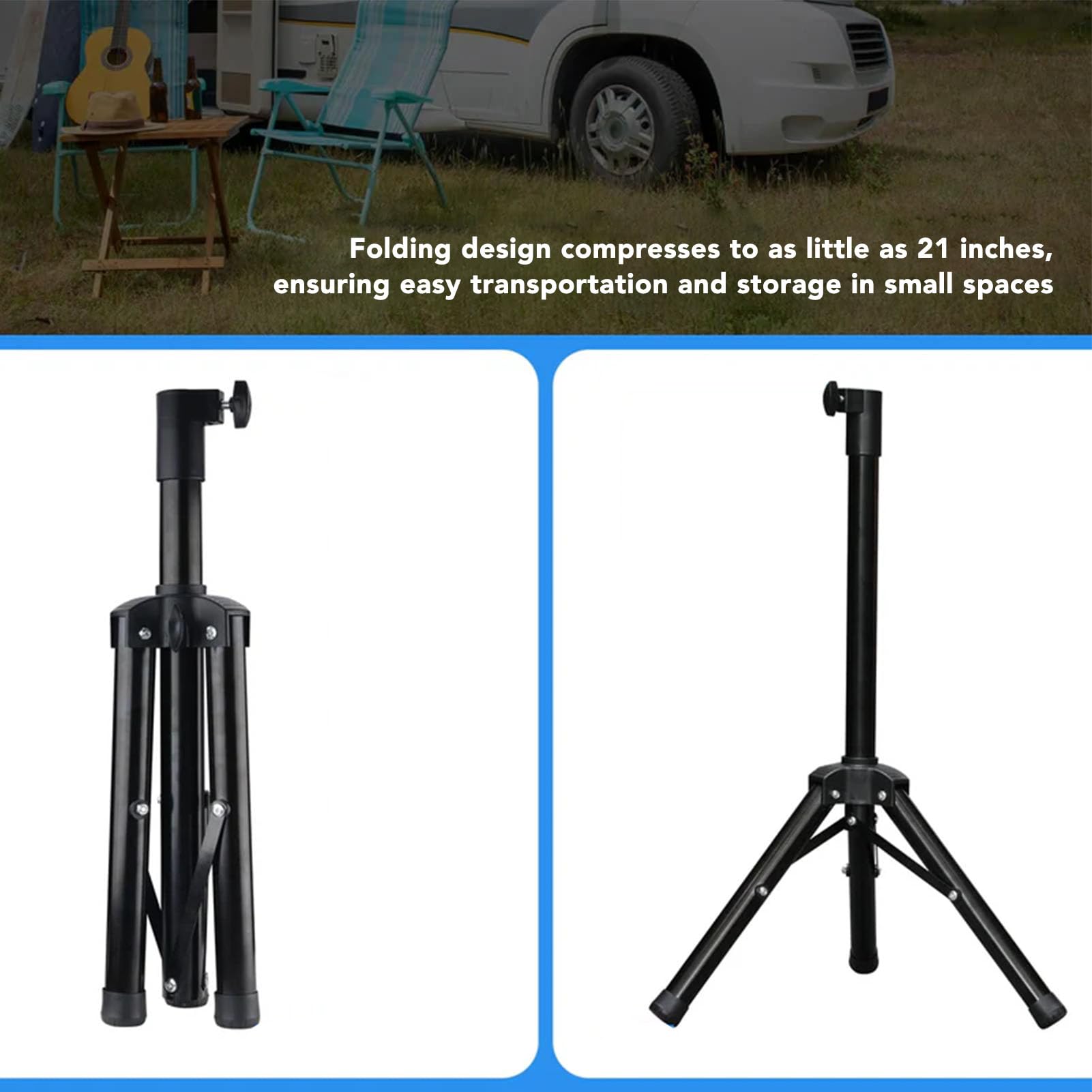 Zunate Tripod, Foldable Tripod Mount For V2 And V1, V2 V1 Stainless Steel Mounting Stand, Outdoor Portable Mounting Kit For Roof Camping Rv