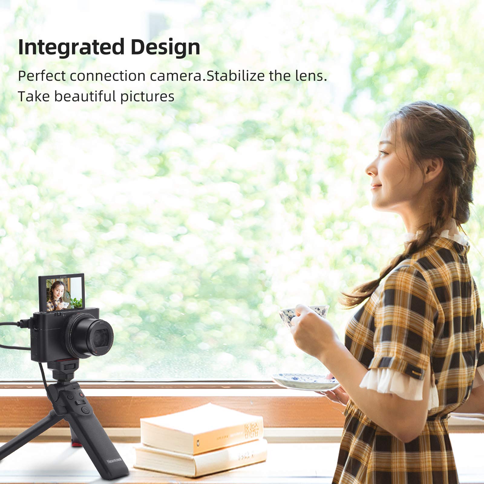 mowa Mini Shooting Grip Vlog Camera Grip For Sony Vlogger Grip For Sony Zv1 Rx100 Vii Rx100M2 Rx100M3 Rx100M4 Rx100M5 Rx100M7 A6000 A6100 A6300 A6400 A6500 A6600(Not For Zv-1F)