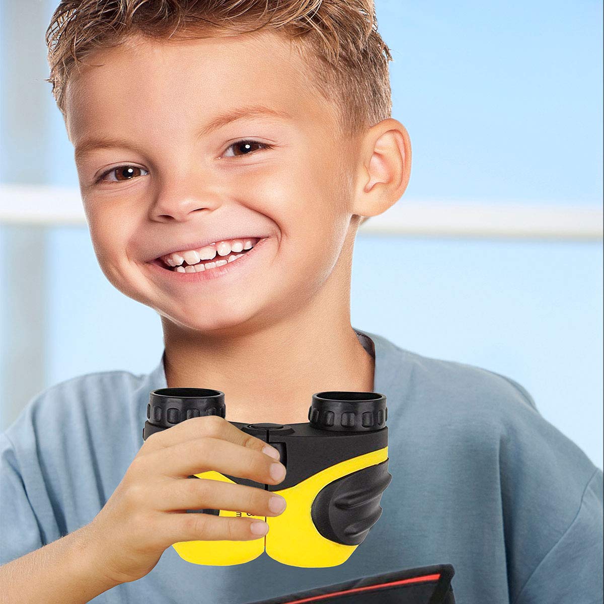 Jrd&Bs Winl Toys For 4-5 Year Old Boys,8 X 21 Kids Binoculars For Children,Compact Telescope Boys  4-8 Years Old To Bird Watching &Scenery(Yellow)