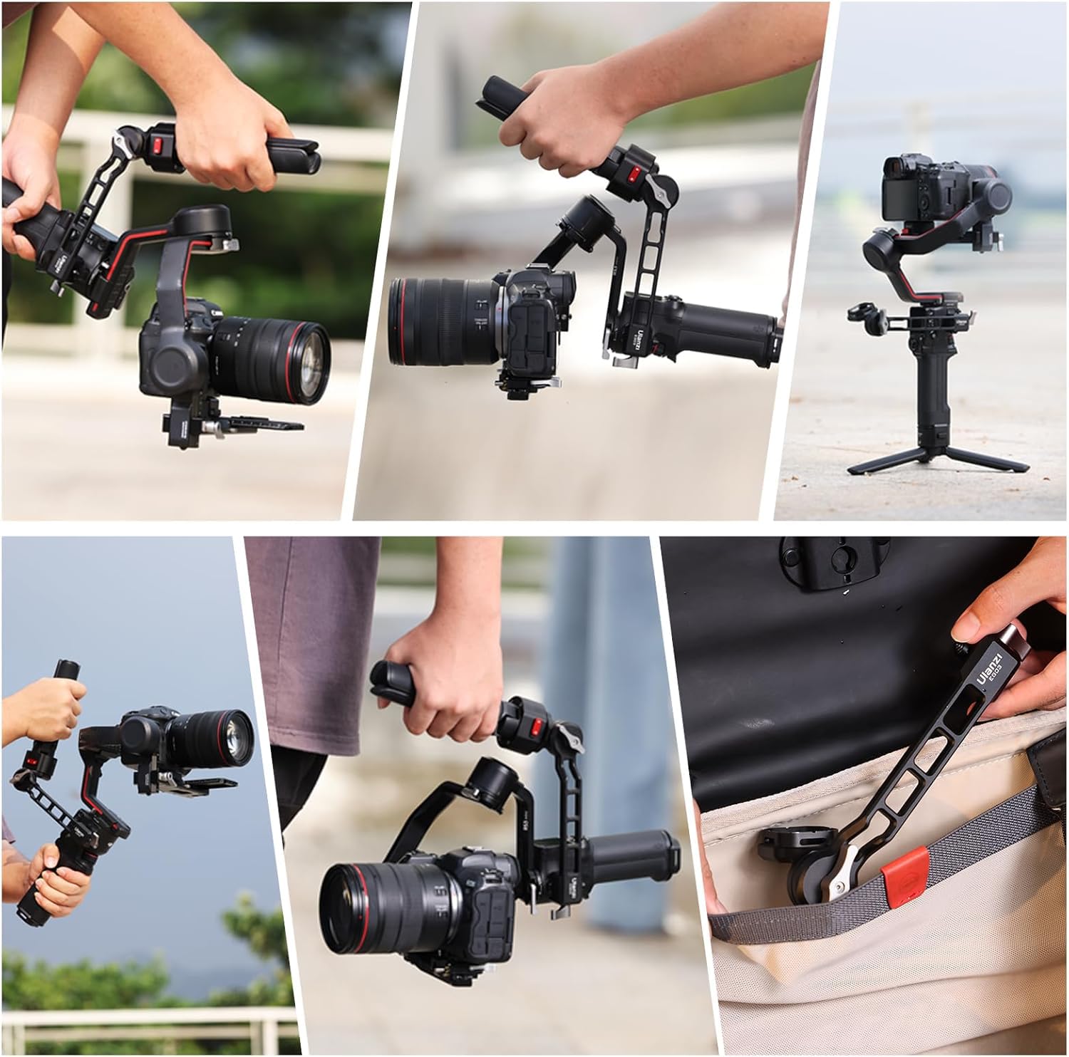 Uurig Ulanzi Claw Handle Video Accessories Sling Grip Side Handgrip For Dji Rs 3/Rs 3 Mini/Rs 3 Pro/Rs 2 Stabilizer Photography Accessories