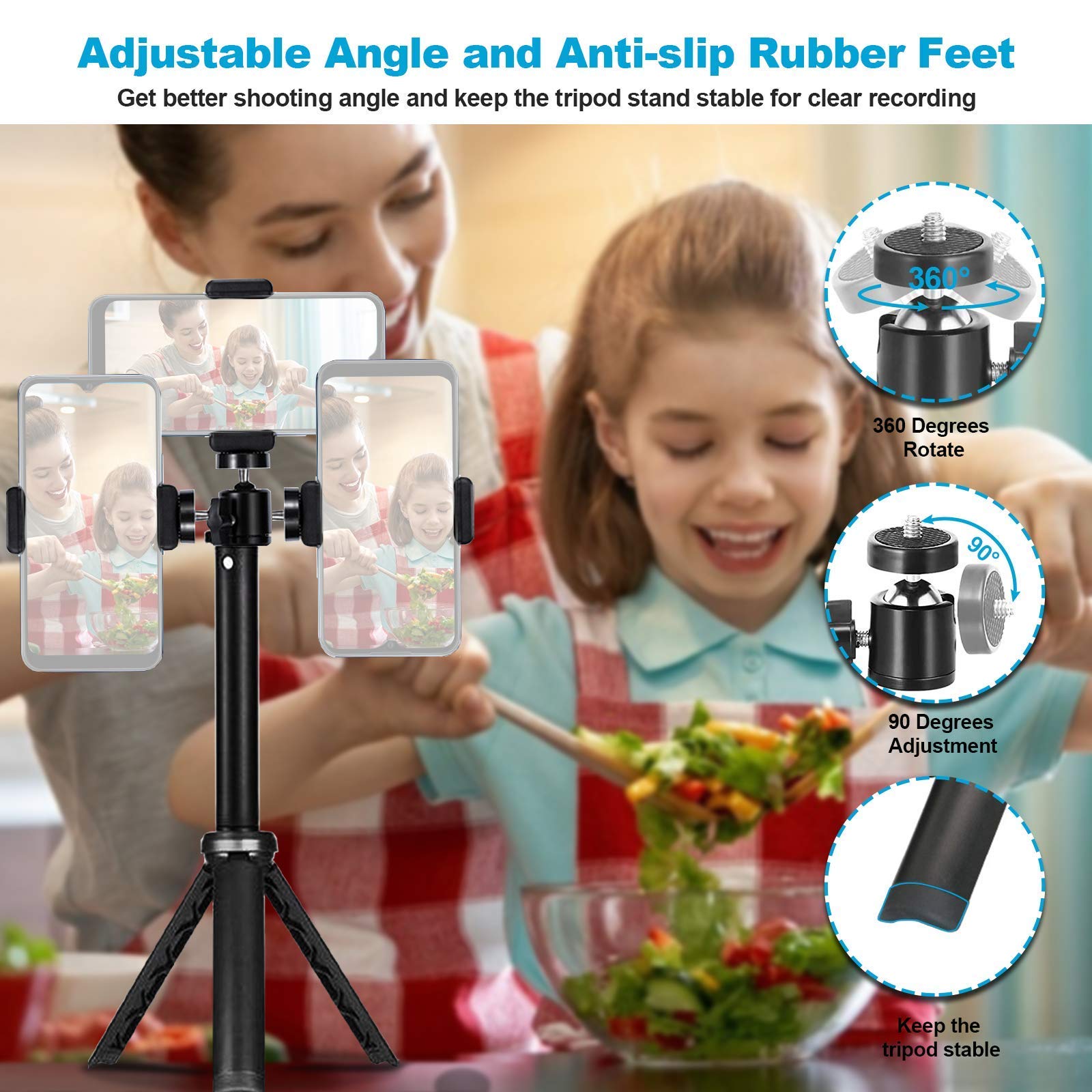 Nexigo 4K Zoomable Webcam Kits, N950P Uhd 2160P Webcam With Remote, Sony Starvis Sensor, 5X Digital Zoom, Video Conference Lighting, Extendable Tripod Stand, For Zoom/Skype/Teams