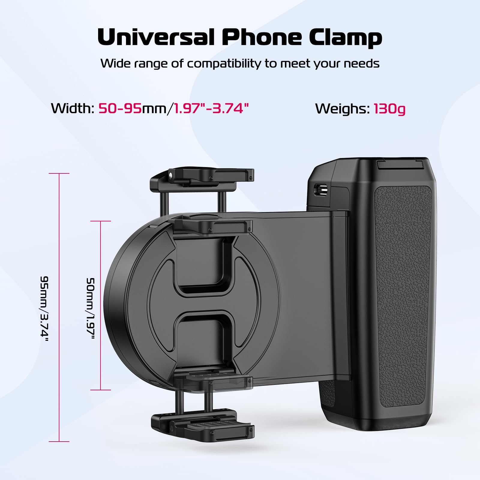 Ulanzi Selfie Phone Tripod Mount Ma35, 2-In-1 Magnetic & Phone Clip Camera Grip Handle Holder With Detachable Remote Shutter With Cold Shoe Adapter For Iphone 15 16 Samsung Smartphone Video Shooting