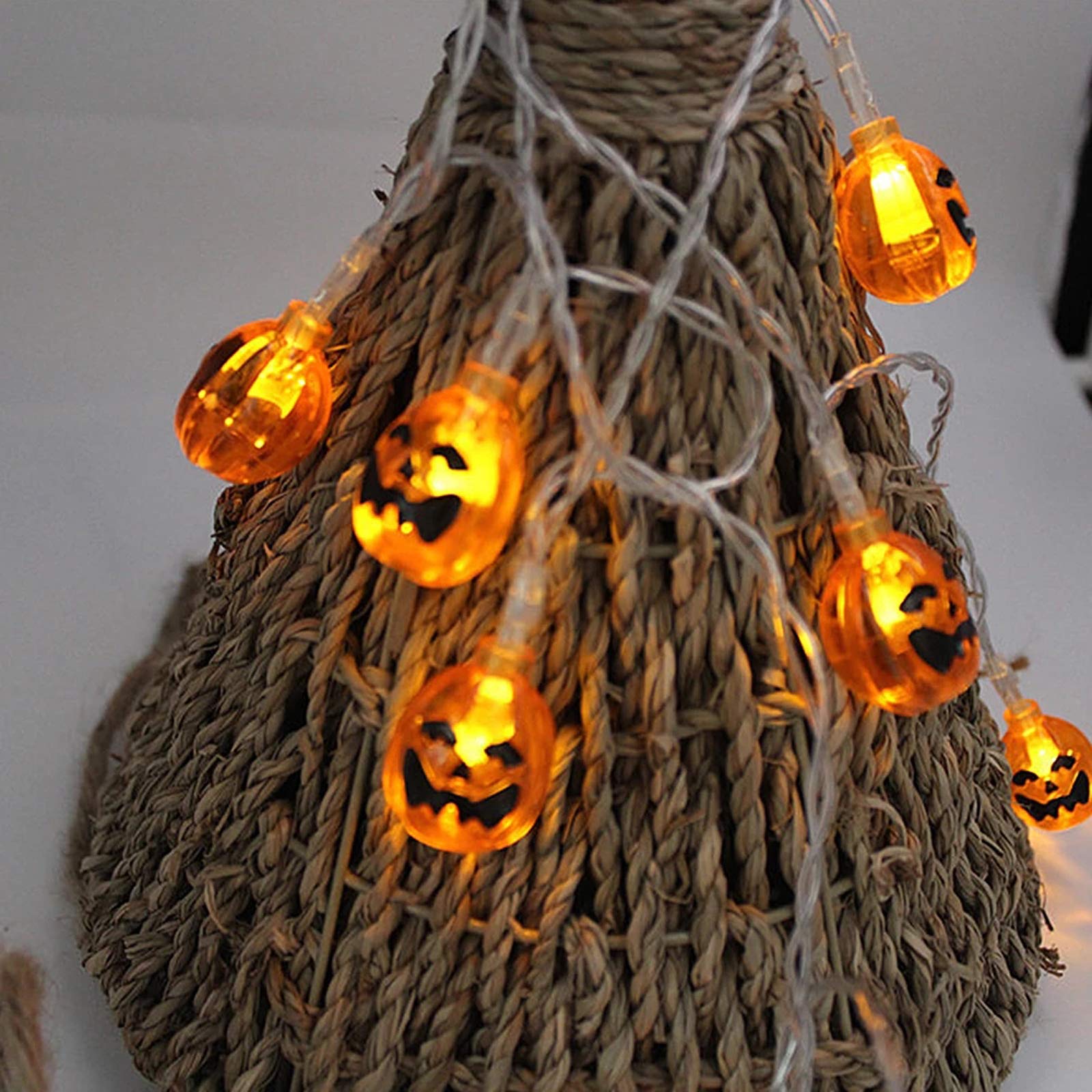 Snomyrs Halloween Pumpkin String Lights Solar String Light 21Ft 30 Led Outdoor Pumpkin Lights For Patio Garden Gate Yard Halloween Christmas Decoration