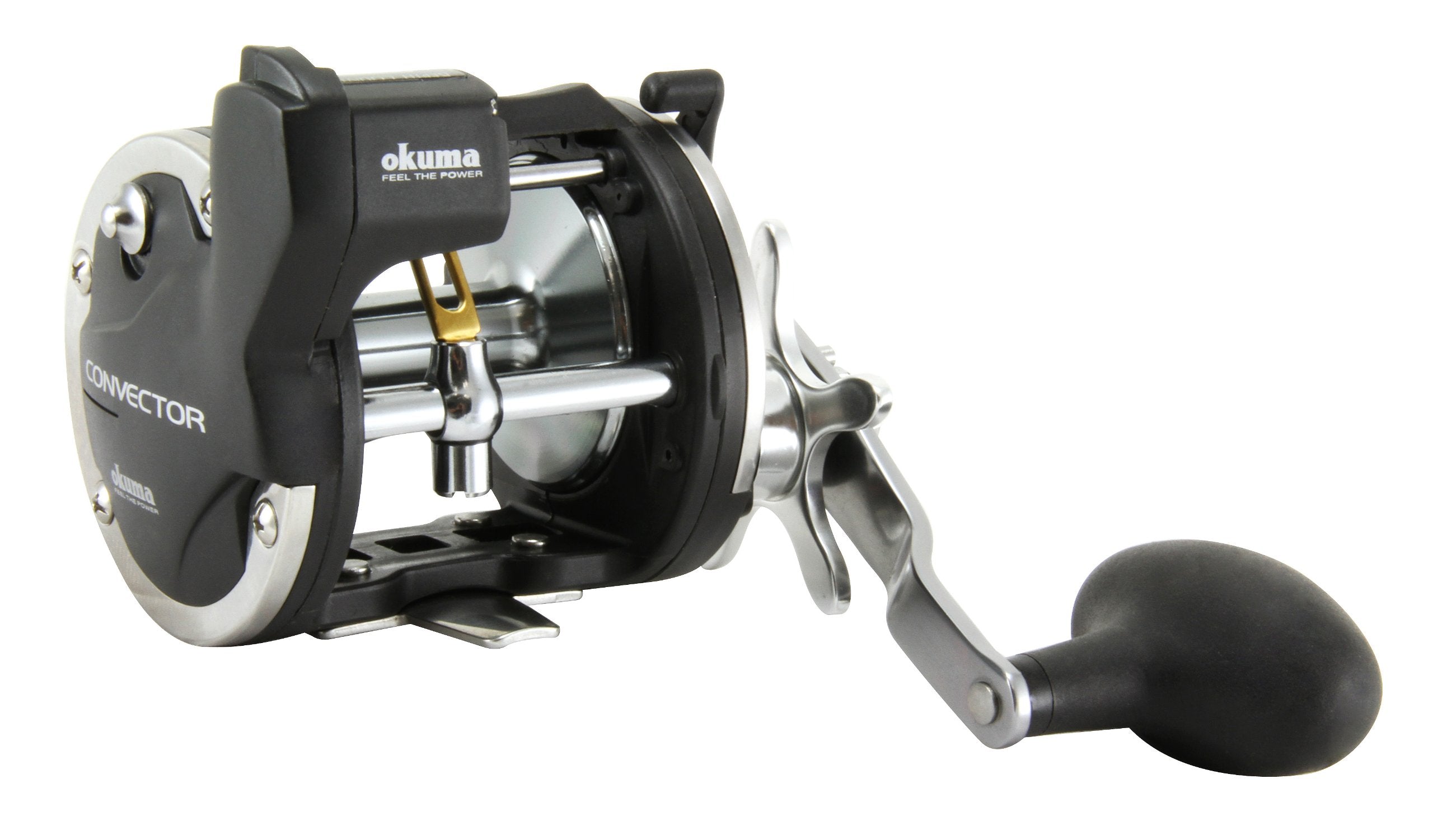 Okuma Convector Star Drag Left-Handed Line Counter Reel (20/220) ,Black
