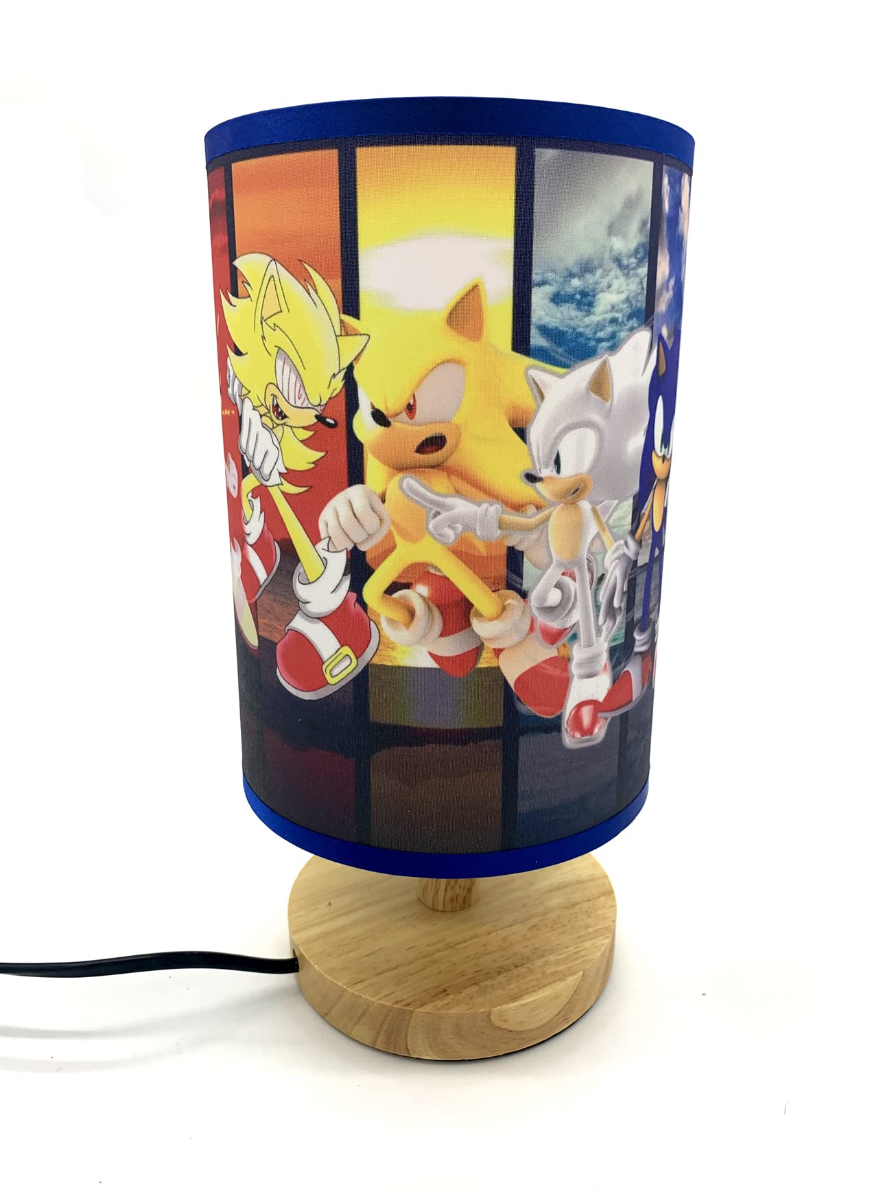 Edecor Table Lamp Super Sonic Bedside Night Light Wood Base Room Decoration Or Great Ideas