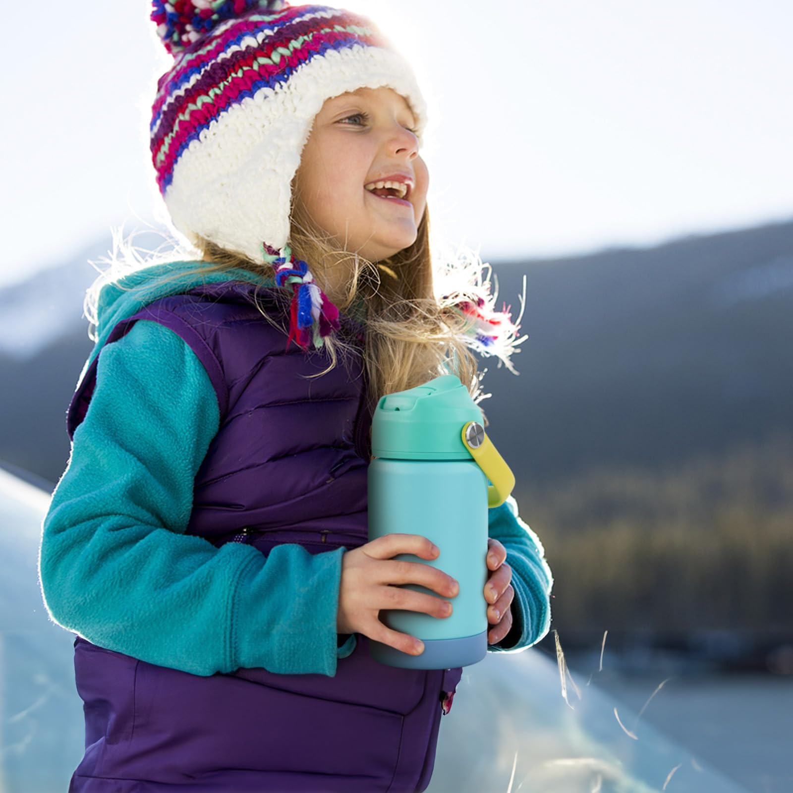 Kerilyn 12Oz Kids Water Bottle, Stainless Steel Insulated Water Bottle For Kids, Toddler Cup