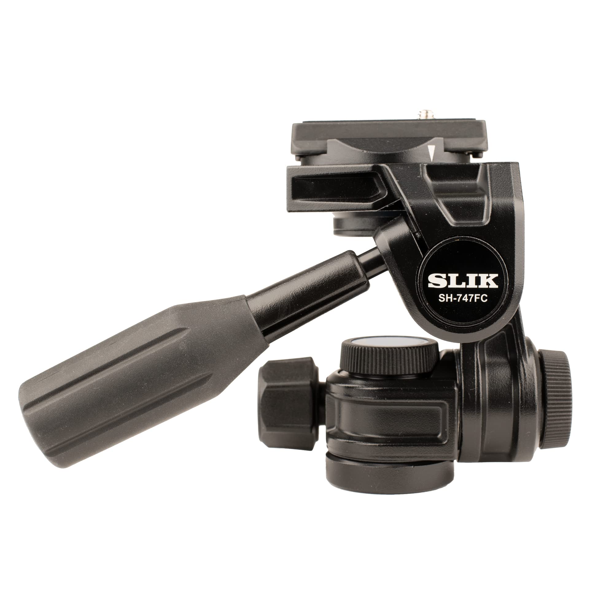 Slik Pro Al-523-3Wfc Aluminum Tripod Kit With Sh-747Fc 3-Way Pan Head W/Friction Control, Black