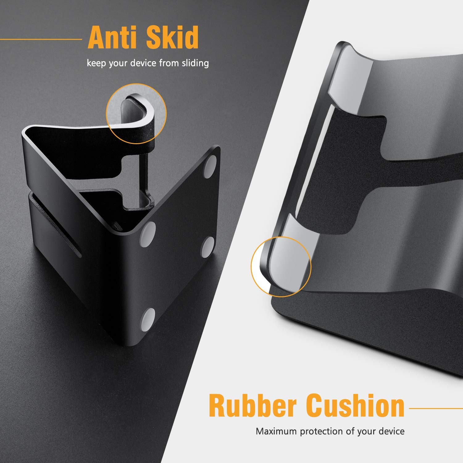 Oribox Cell Phone Stand, Stand For Office Desk, Aluminum Desktop Solid Desk Stand