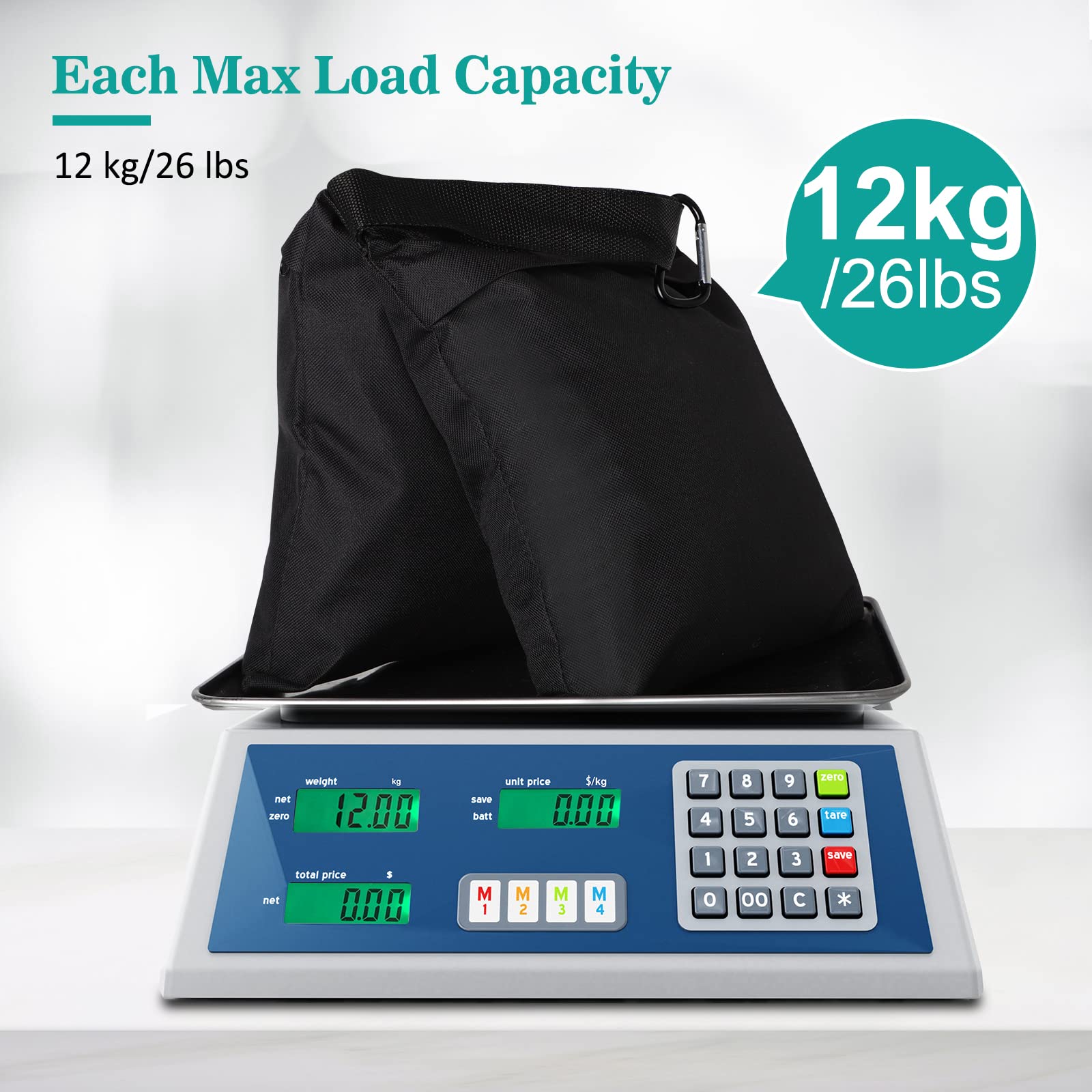 Aimosen 4 Packs Sandbags Weight Bags For Light Stand Photography Video Equipment, Heavy Duty Saddlebag For Backdrop Stand, Photo Tripod, Canopy, Pop Up Tent, Umbrella Base, Fishing Chair, Picnic Table