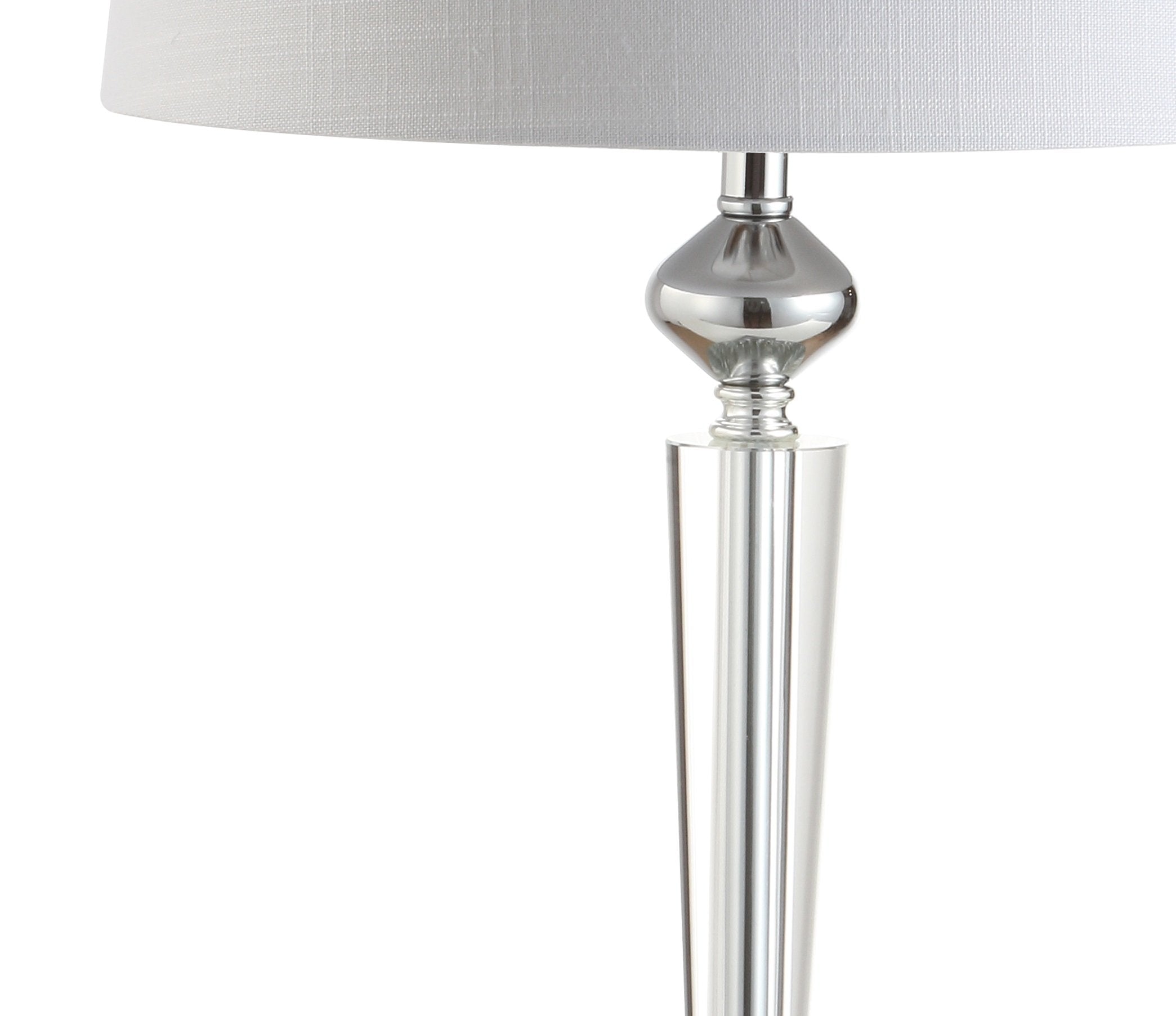 Jonathan Y Jyl2051A Foster 28.25" Crystal Led Table Lamp Traditional French Country Bedside Desk Nightstand Lamp For Bedroom Living Room Office College Bookcase Led Bulb Included, Clear