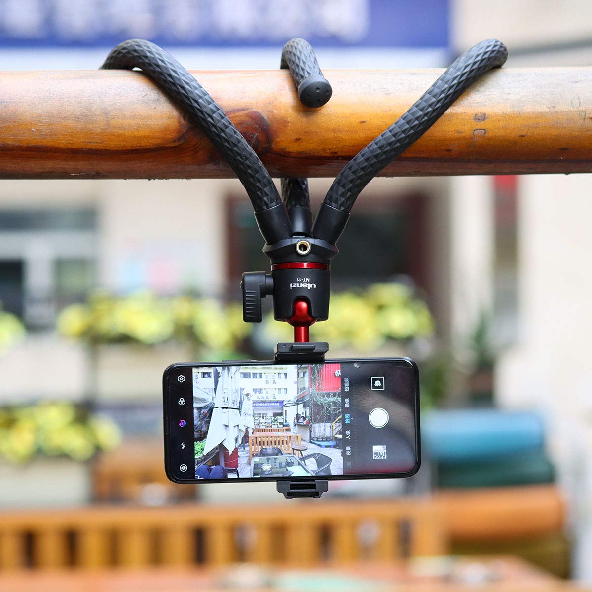 Ulanzi Camera Tripod, Mini Flexible Stand With Phone Holder W Cold Shoe Mount, 1/4'' Screw For Magic Arm, Universal For Iphone 16 15 14 Pro Max Xs Max X 8 Samsung Canon Nikon Sony Cameras