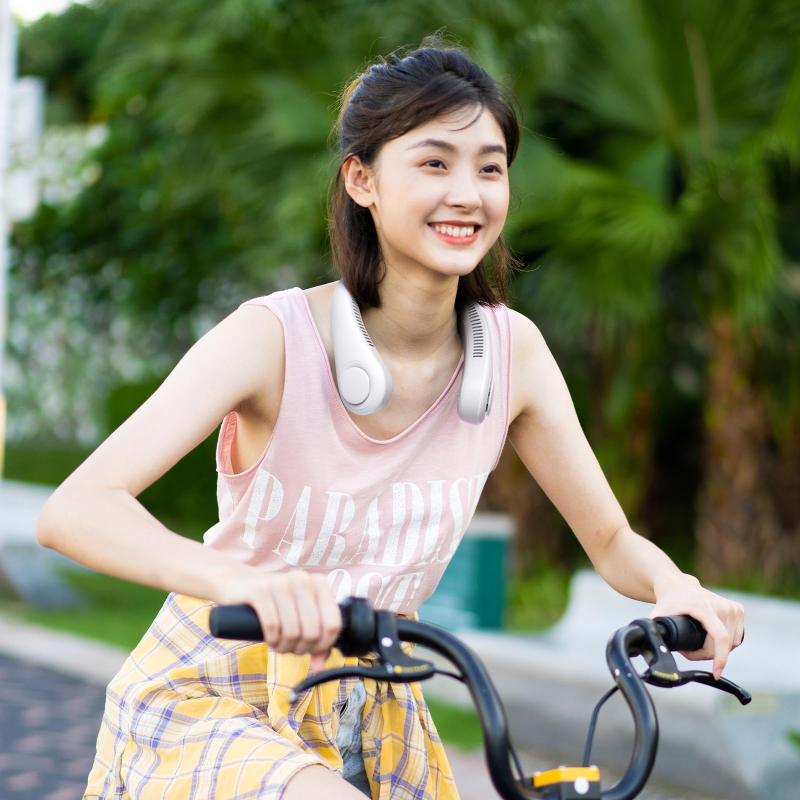 Jisulife Neck Fan Portable, Personal Wearable Fan With Battery Rechargeable