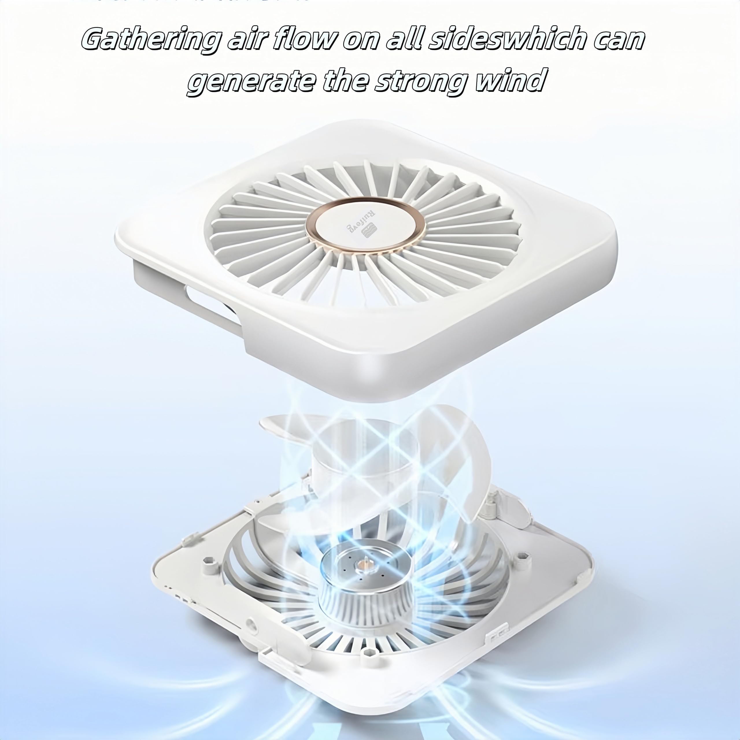 Usb Desk Fan, 5 Inch Personal Fan Small Portable Table Fan With 90° Tilt Folding And 3 Speeds