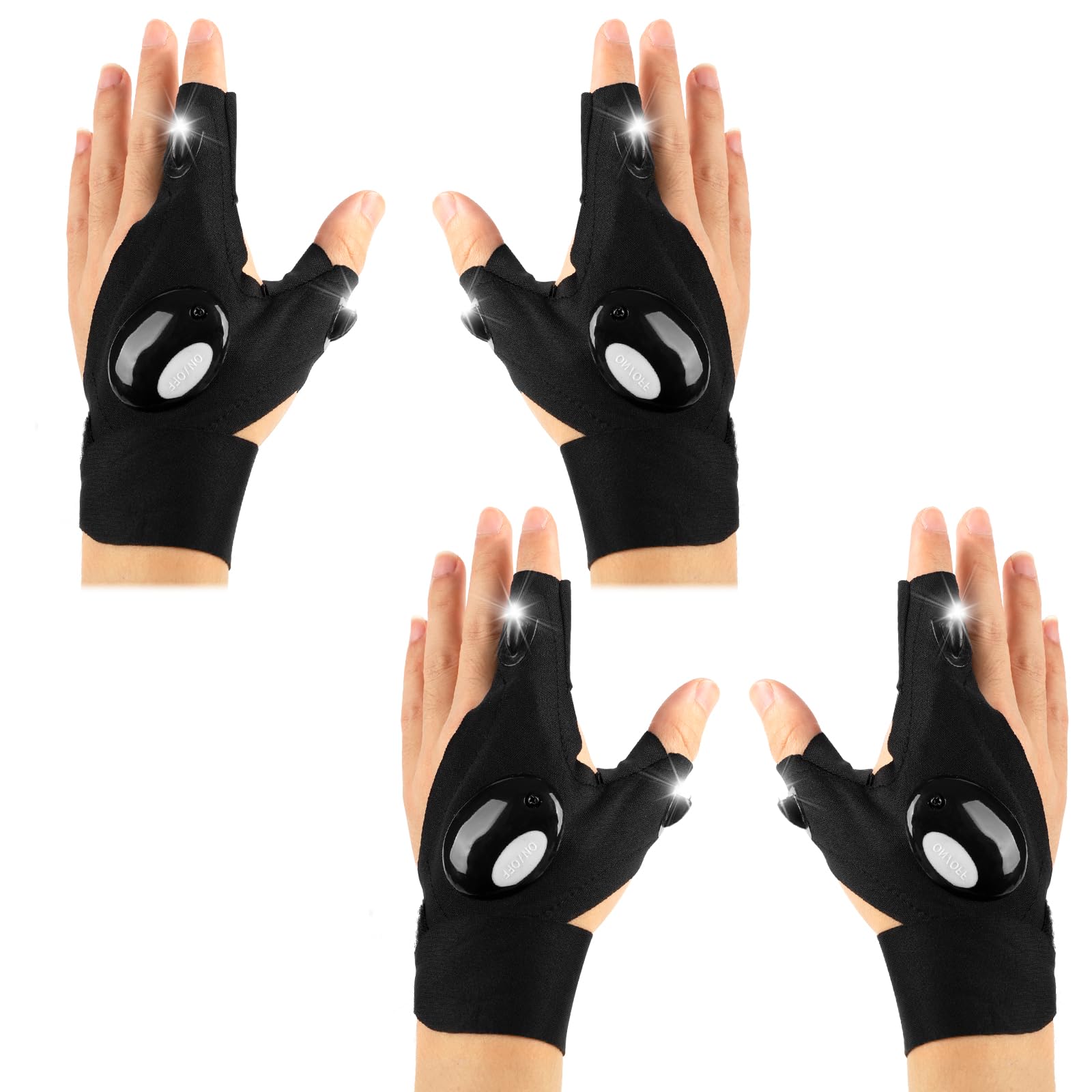 Mylivell Fathers Day Dad  From Daughter Son Wife Led Flashlight Gloves  For Men Dad Father Boyfriend Husband Unique Cool Gadget Tools For Repairing Fishing Camping For Him Who Have Everything