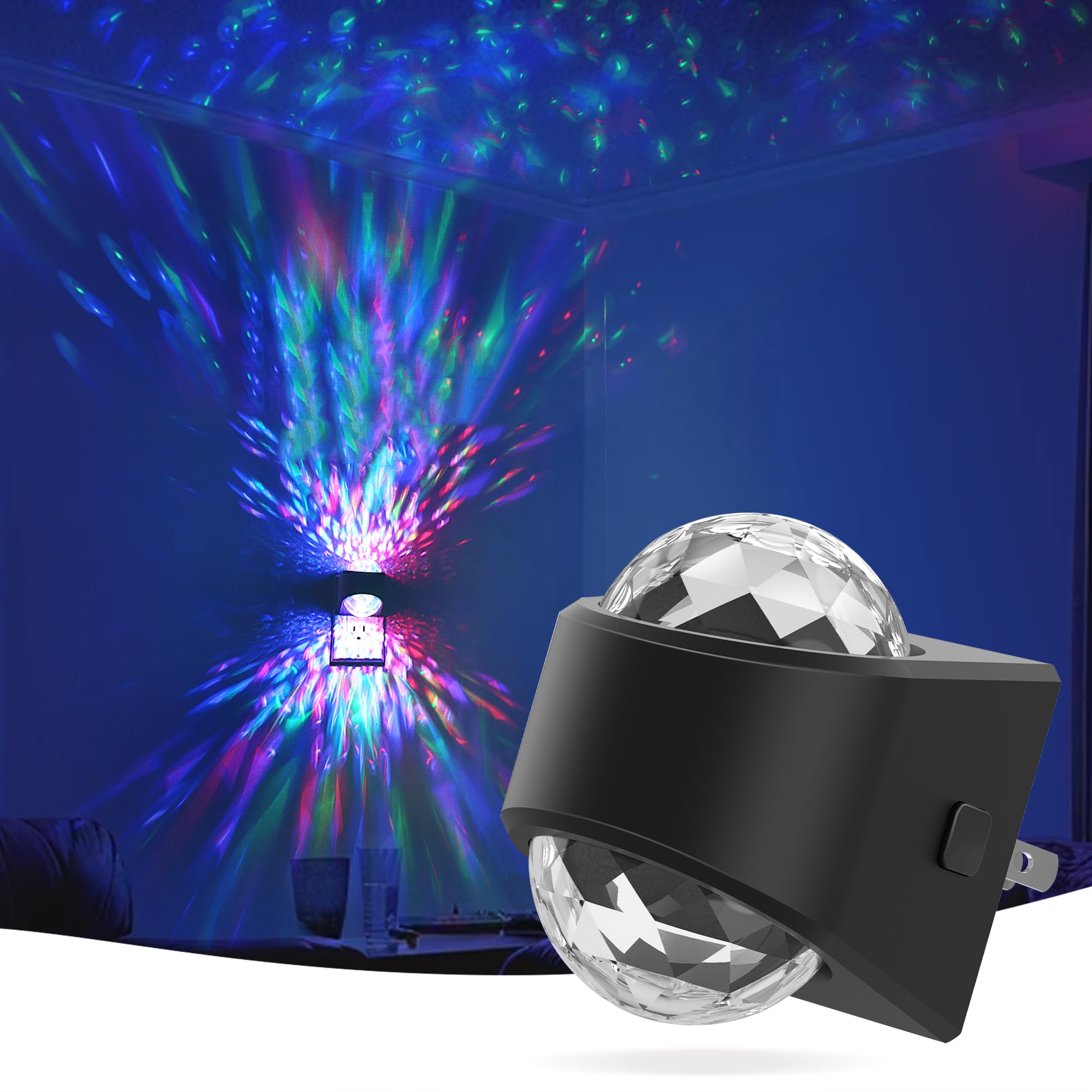 Briignite Night Lights Plug Into Wall, Star Projector For Bedroom, Night Light Projector For Kids, 9-Color Rgb Galaxy Nightlight With Dusk To Dawn Sensor For Bathroom, Home Gaming Room Decor