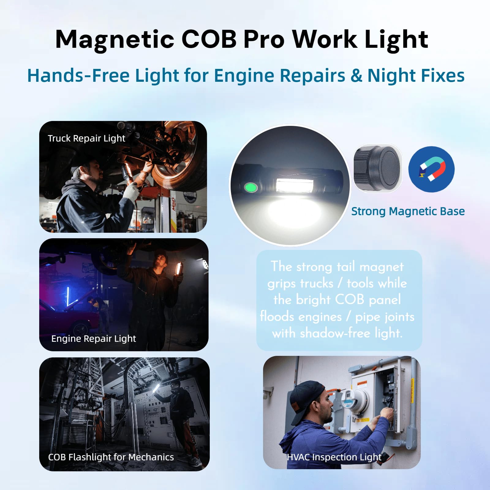 Furehon Uv Flashlight Black Light, 3-In-1 Magnetic Flashlight Rechargeable, 1600 Lumens High Power, Waterproof, Portable Led Flashlight For Home, Emergencies, Outdoor Adventures