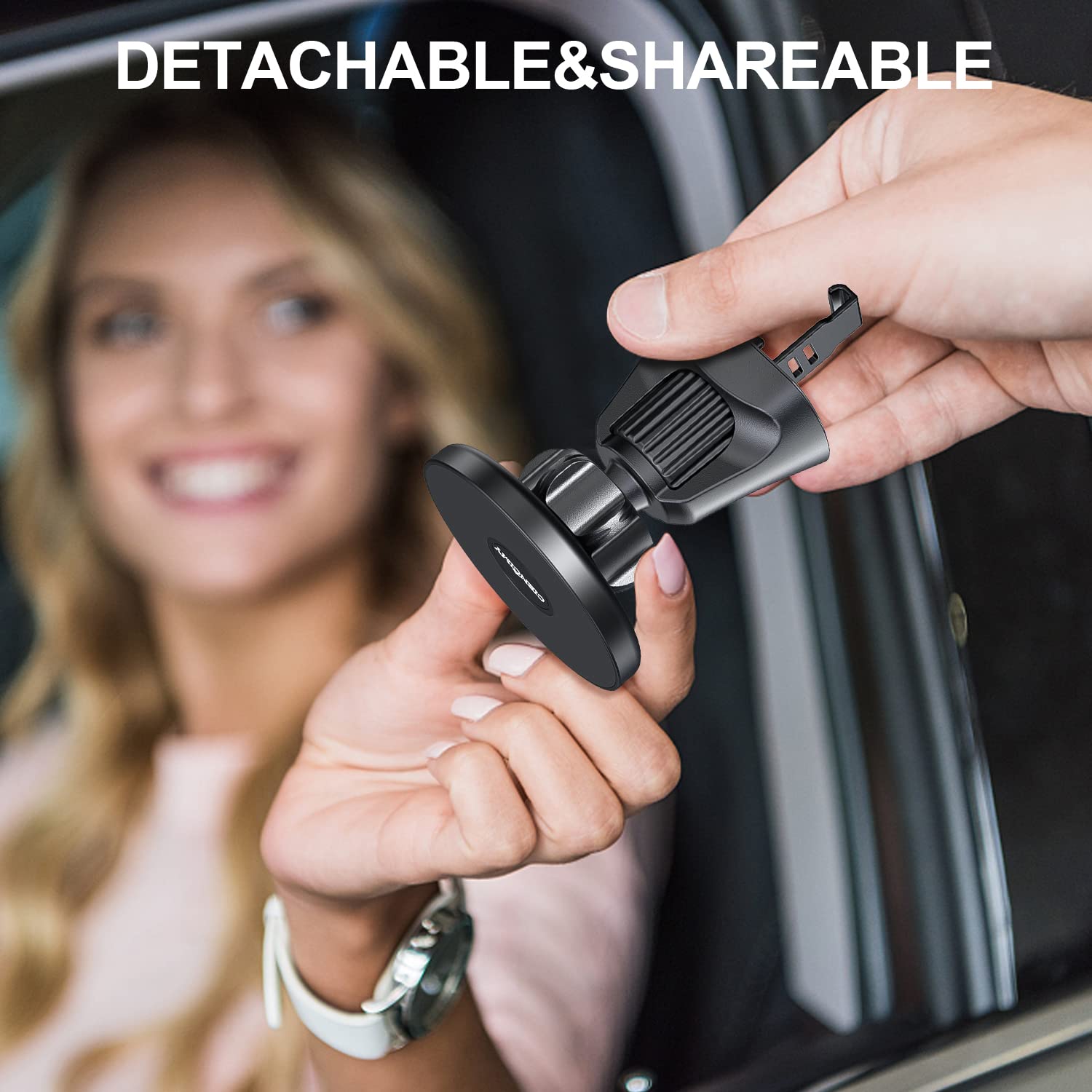 Ciencimy Magnetic Car Mount Compatible With Magsafe Case And Iphone 14 13 Pro Max Mini/Iphone 12 Pro Max Mini, 360° Adjustable Strong Magnet Air Vent Phone Holder（2 Pack