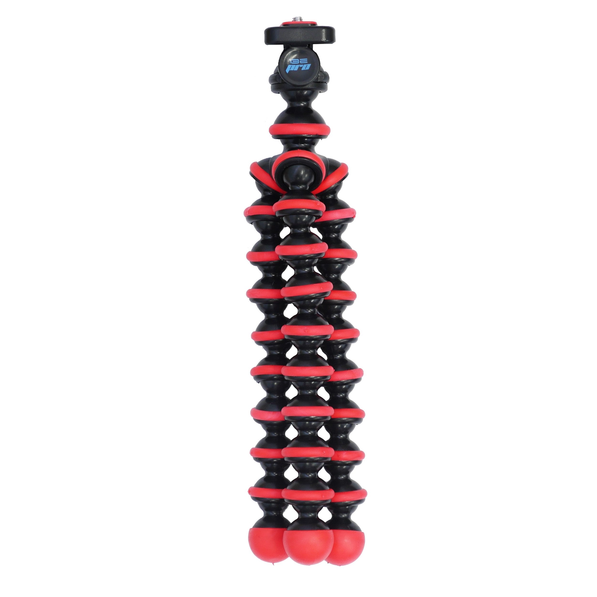 Sunshinephotostore Okto10 Flexible Bendable Octopus Tripod With Quick Release-Plate For Digital Camera (Red)