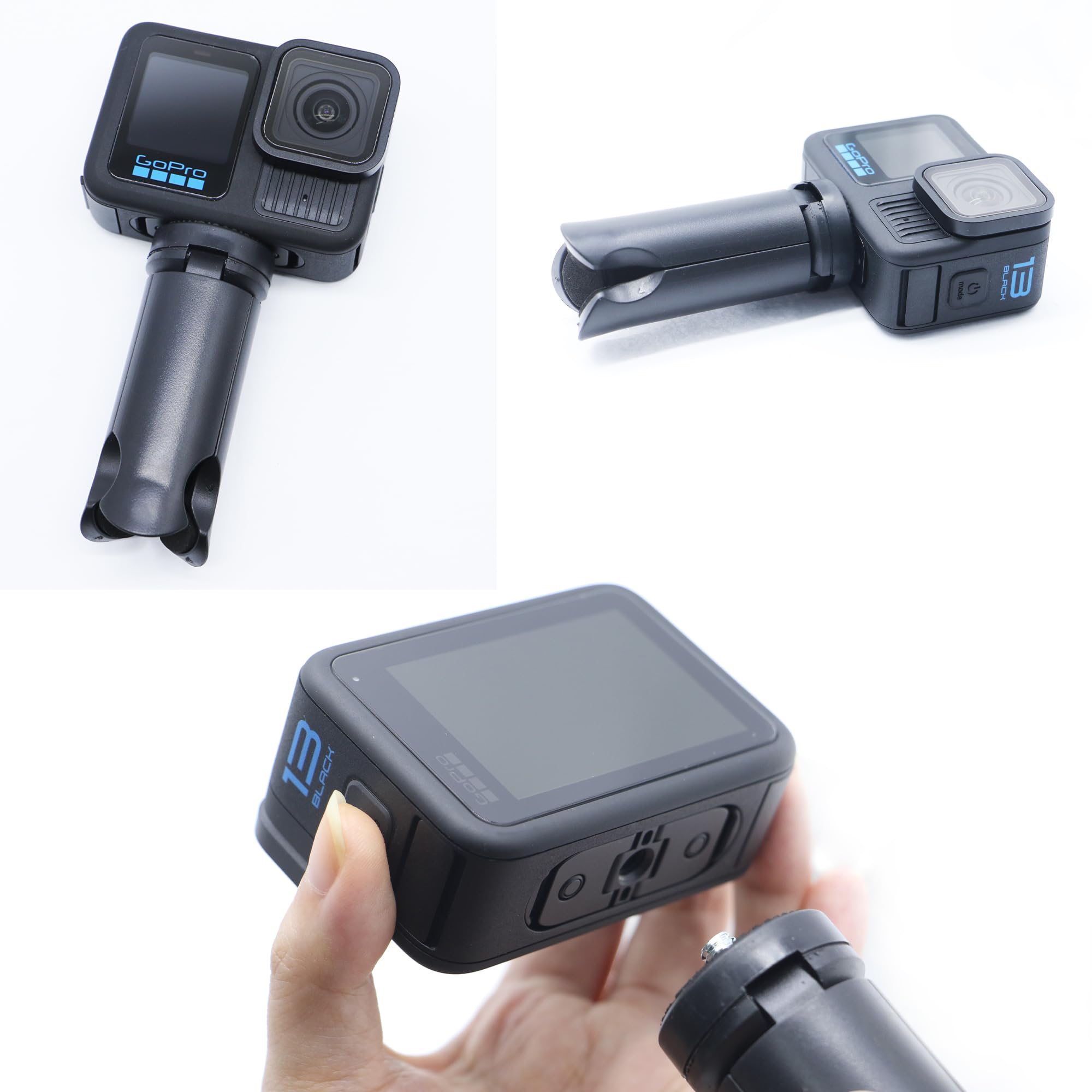 Pctc Mini Tripod For Dji Osmo Pocket 3, Desktop Tabletop Stand Compact Tripod For Go Pro Hero13 /12/11/10/9/Osmo Mobile2/Insta360 One X3/X4/X5/Feiyutech/Zhiyun Tabletop Stand Grip Accessories