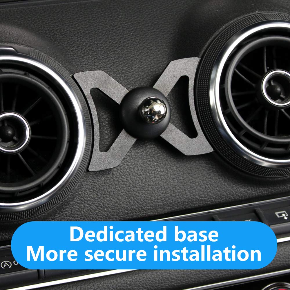 Musttrue Lunqin Car Phone Holder For Audi A3 S3 Rs3 8V 2014 2015 2016 2017 2018 2019 2020 Auto Interior Accessories Best Phones Mount Cell Cellphone Mobile Cradle Charging Navigation Bracket Air Vent Accessory
