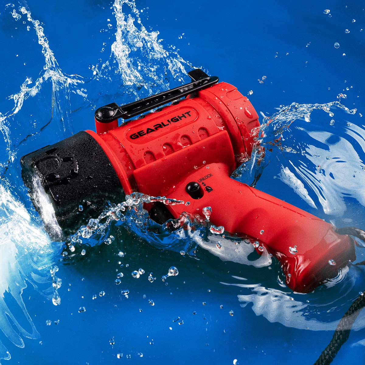 Gearlight Waterproof Led Spotlight Flashlight Father'S Day  For Dad - High Lumen Spot Light For Outdoor Camping Accessories, Boating  For Men, Husband, Floating Handheld Flash Lights