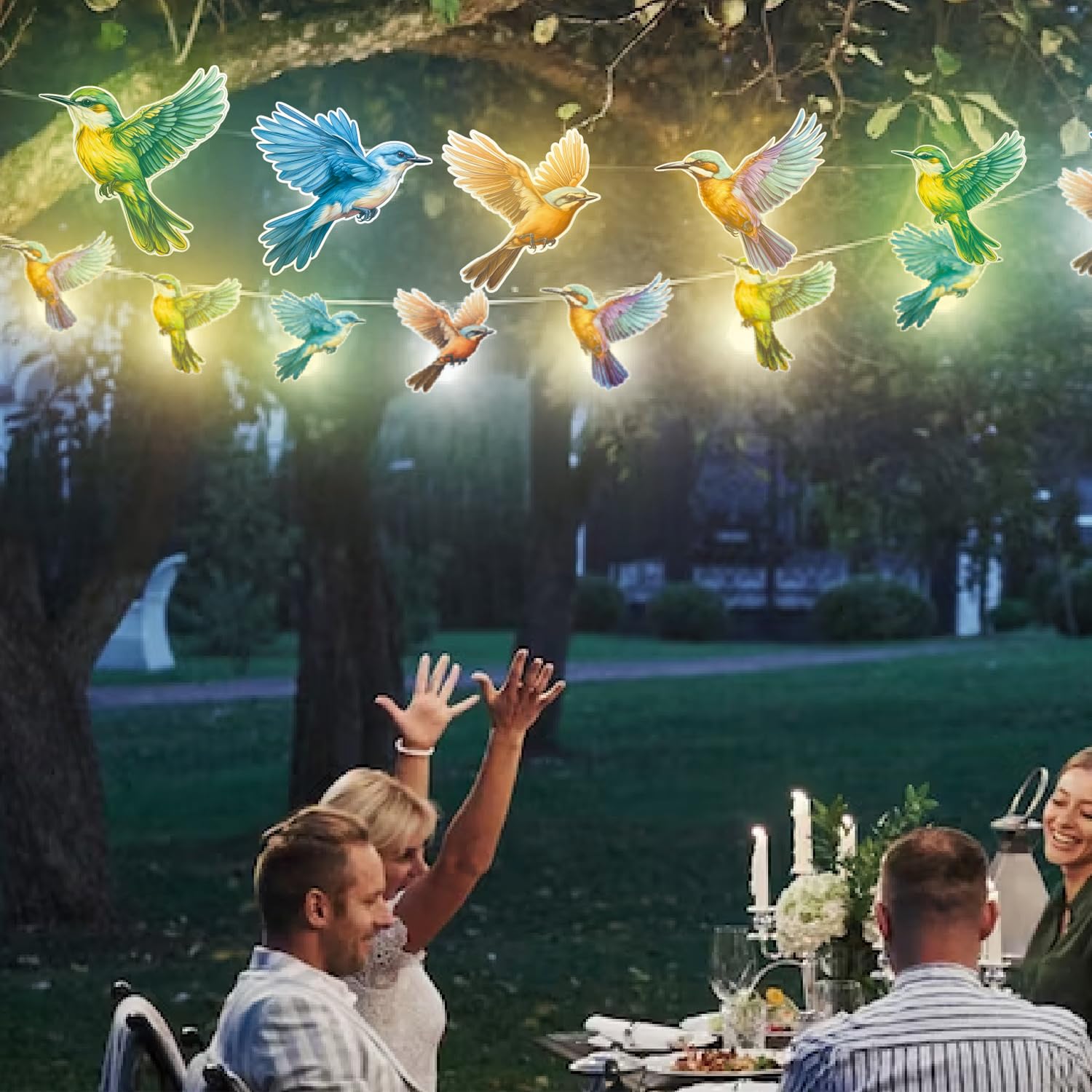 Haigoo Hummingbird String Lights 16.5Ft,Hummingbird  For Men Women, Hummingbird Decor Usb Operated Lights With Remote&Timer,Travel Trailer Party Lights For Rv Awnings,Camping Decor,Party
