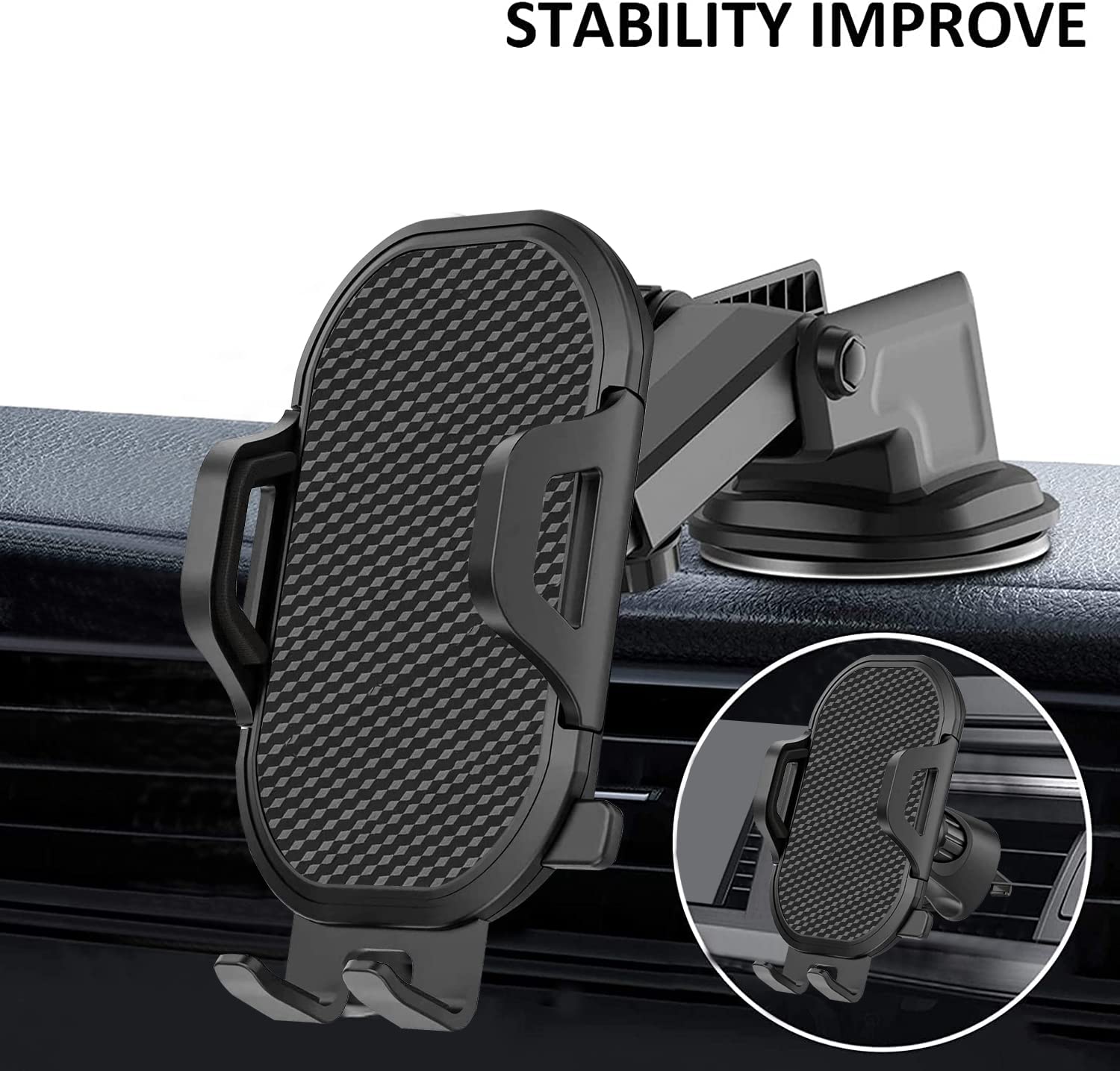 Xiqutoa Car Phone Holder Mount Dashboard/Air Vent/Windshield For Moto Motorola G Power   /G Pure/G 5G/Edge /One 5G Ace/G7 Z4 Z3/E 2020 E6,Lg Velvet Wing,K92 K51 Q70,Stylo 6 5,V60 G8 G8X V40 Thinq