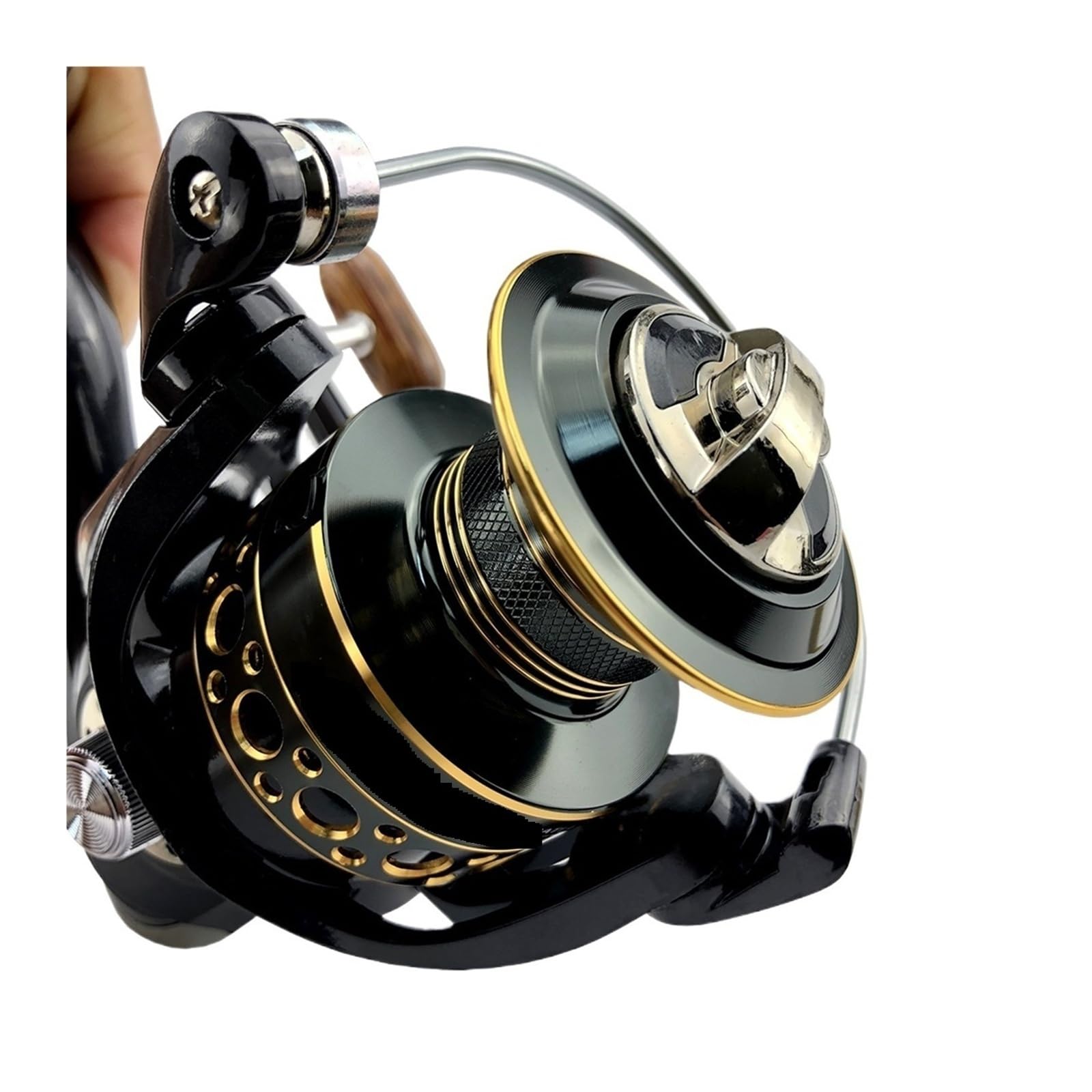 Ydzhcpmyk Spinning Reel 2000-7000 Ultralight Max Drag 12Kg 5.2:1/4.7:1 Surfcasting Fishing Reel Spin Saltwater Jigging Reels(2000 Series)