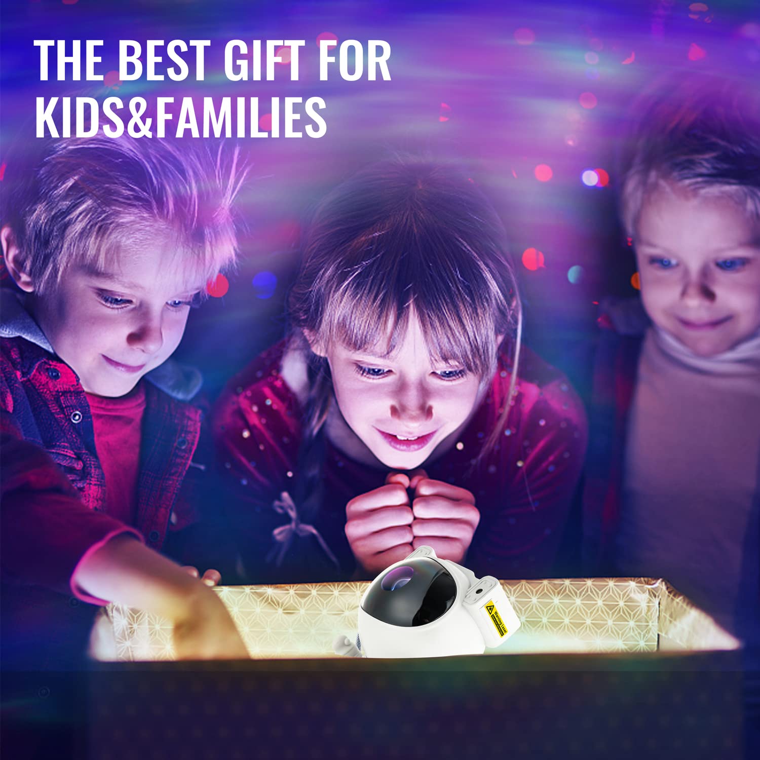 Nicayet Star Projector Galaxy Night Light,Birthday  Toys For 2-10 Year Old Boys Girls- Astronaut Starry Nebula Ceiling Led Lamp With Timer And Remote,Projection Lights For Bedroom Décor