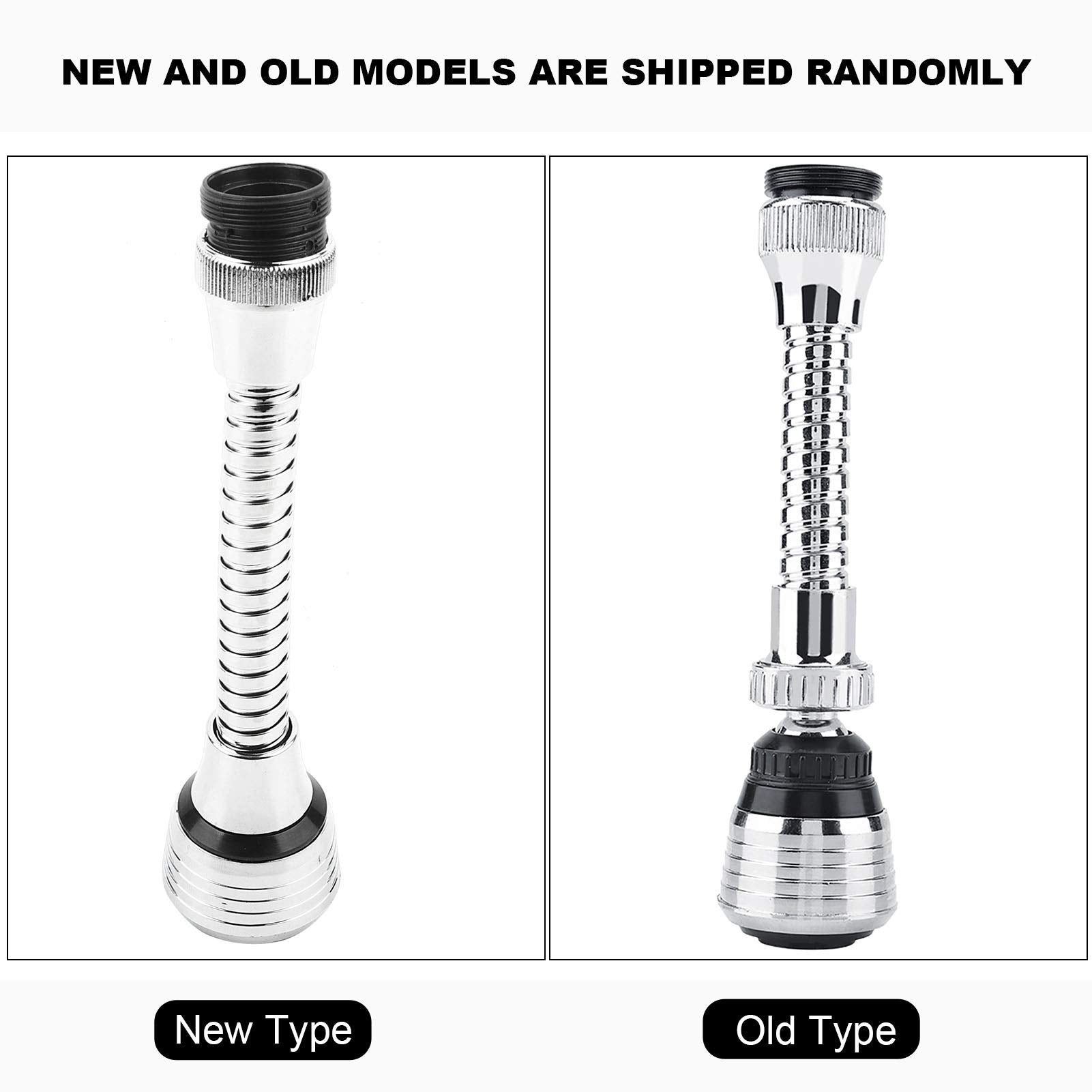 Topincn One-Handle High Arc Pulldown Kitchen Faucet With Water Saving Aerator, 360-Degree Rotary, Duplex Faucet, Spot Resist, Stainless Steel, Stainless Finish
