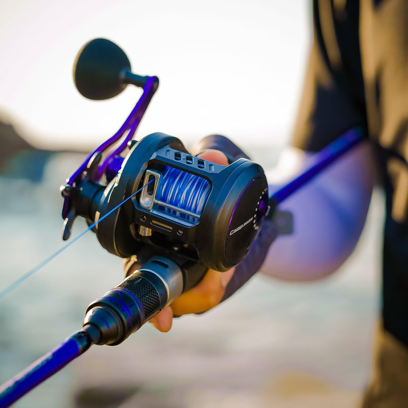 Handing Cruiser Shadow Round Baitcasting Reel - Full Metal Body Baitcaster With 17.64Lbs Max Drag, 8+1 Stainless Steel Ball Bearings, Corrosion Protection - Ideal For Slow Pitch Jigging Fishing Reels