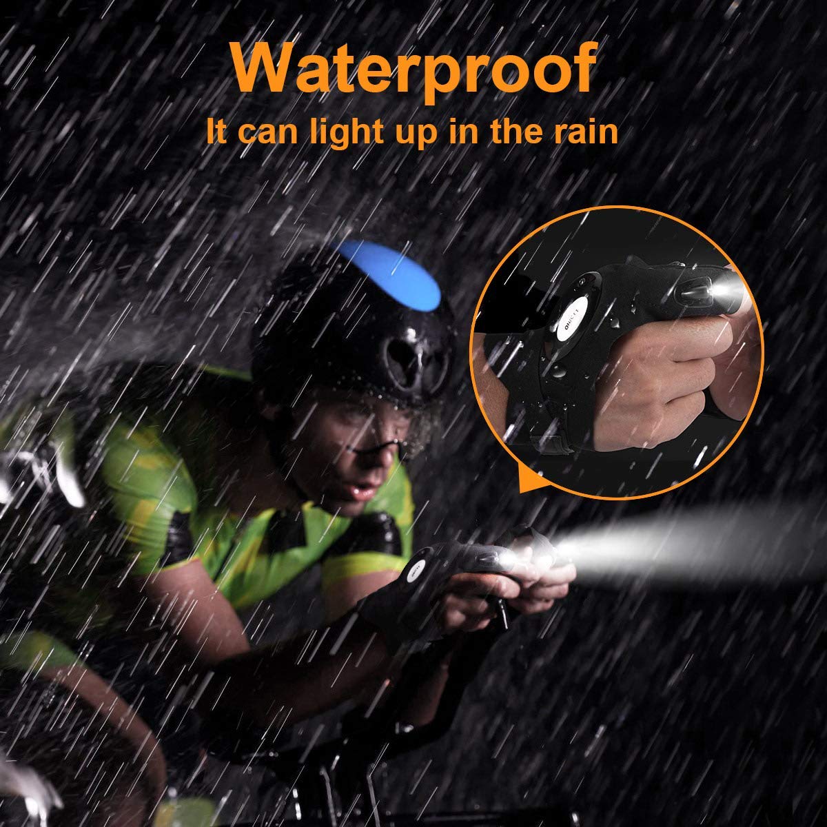 Biuonk Led Flashlight Gloves,  For Him Men Boyfriend Husband, Finger Lights Cool Gadgets For Repairing Fishing Camping