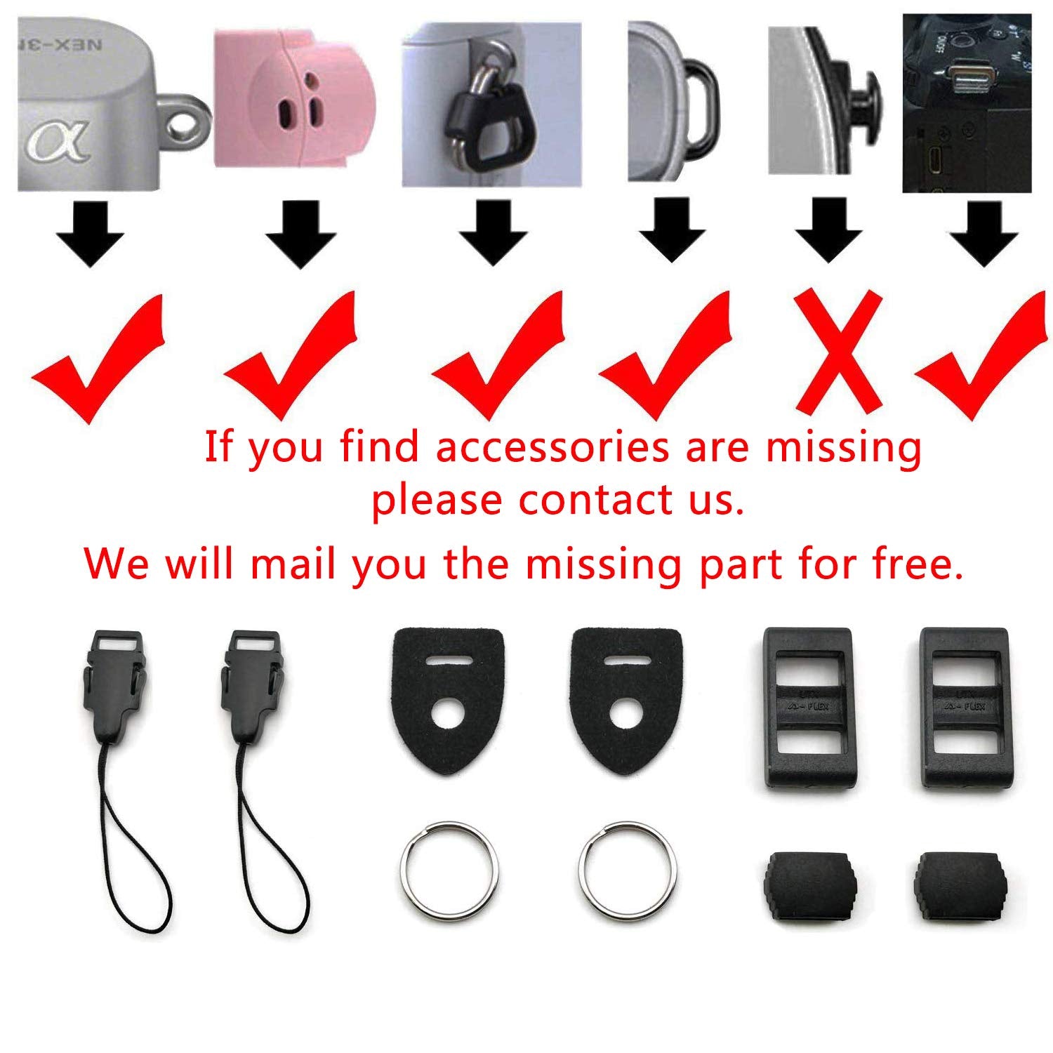 Chmete Camera Neck Strap/Thin Camera Strap Or Binoculars Strap Black