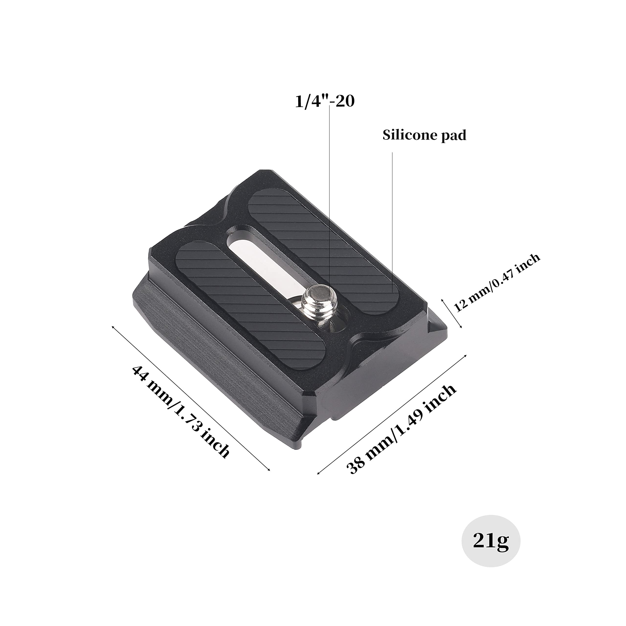 Fotga Rs Upper Camera Quick Release Plate For Dji Ronin Rs3 / Rs 3 Mini/Rs 3 Pro/Rs 2 / Rsc 2 / Rs 4 / Rs 4 Pro/Rs 4 Mini Gimbal Stabilizer Dslr Mirrorless Camera Compatible Arca Swiss Tripod