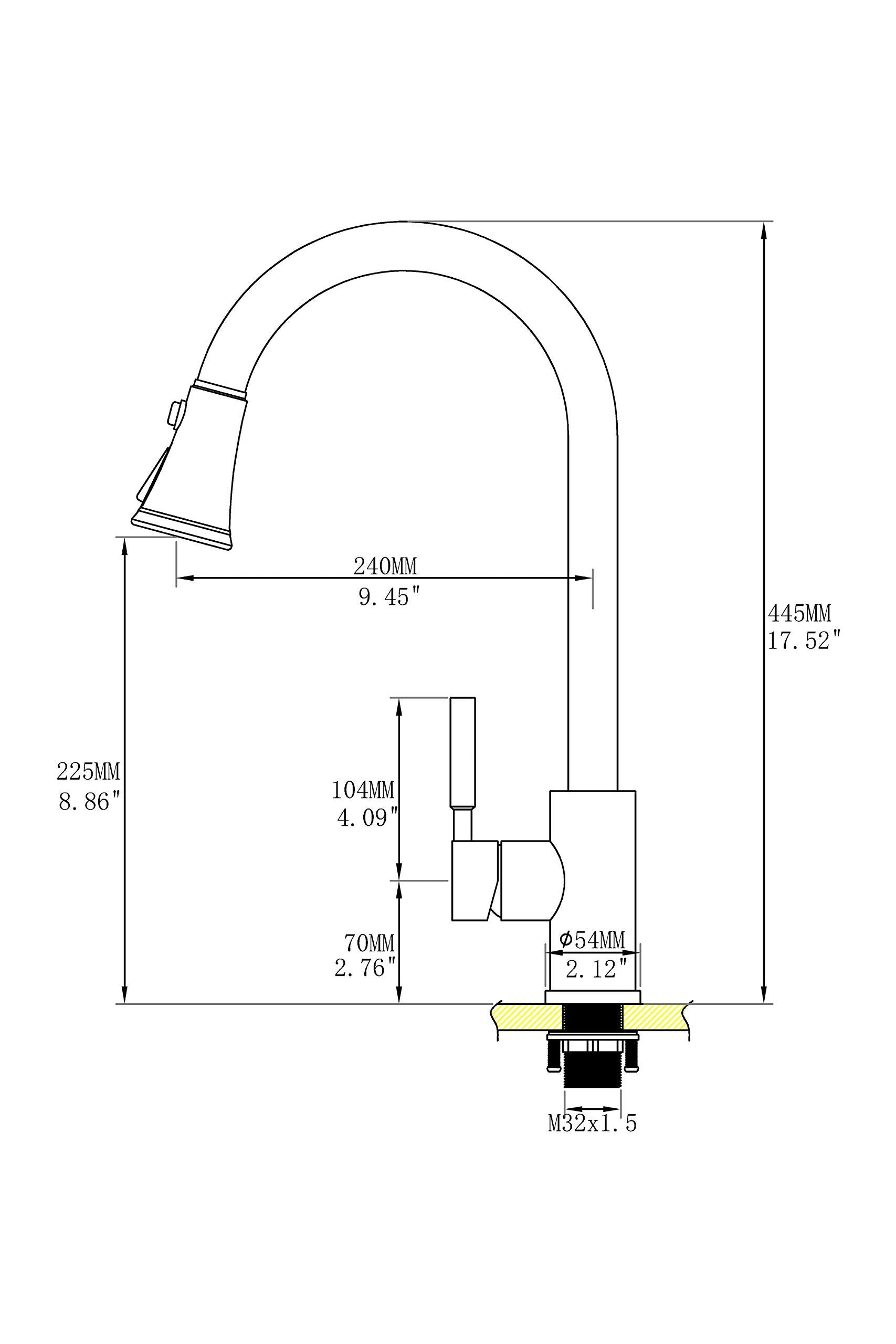 Tutew Touchless Kitchen Faucet With Pull Down Sprayer, Red Copper Motion Sensor Kitchen Sink Faucet Single Hole, Spot Resist Stainless Steel Single Handle Commercial Modern Faucet