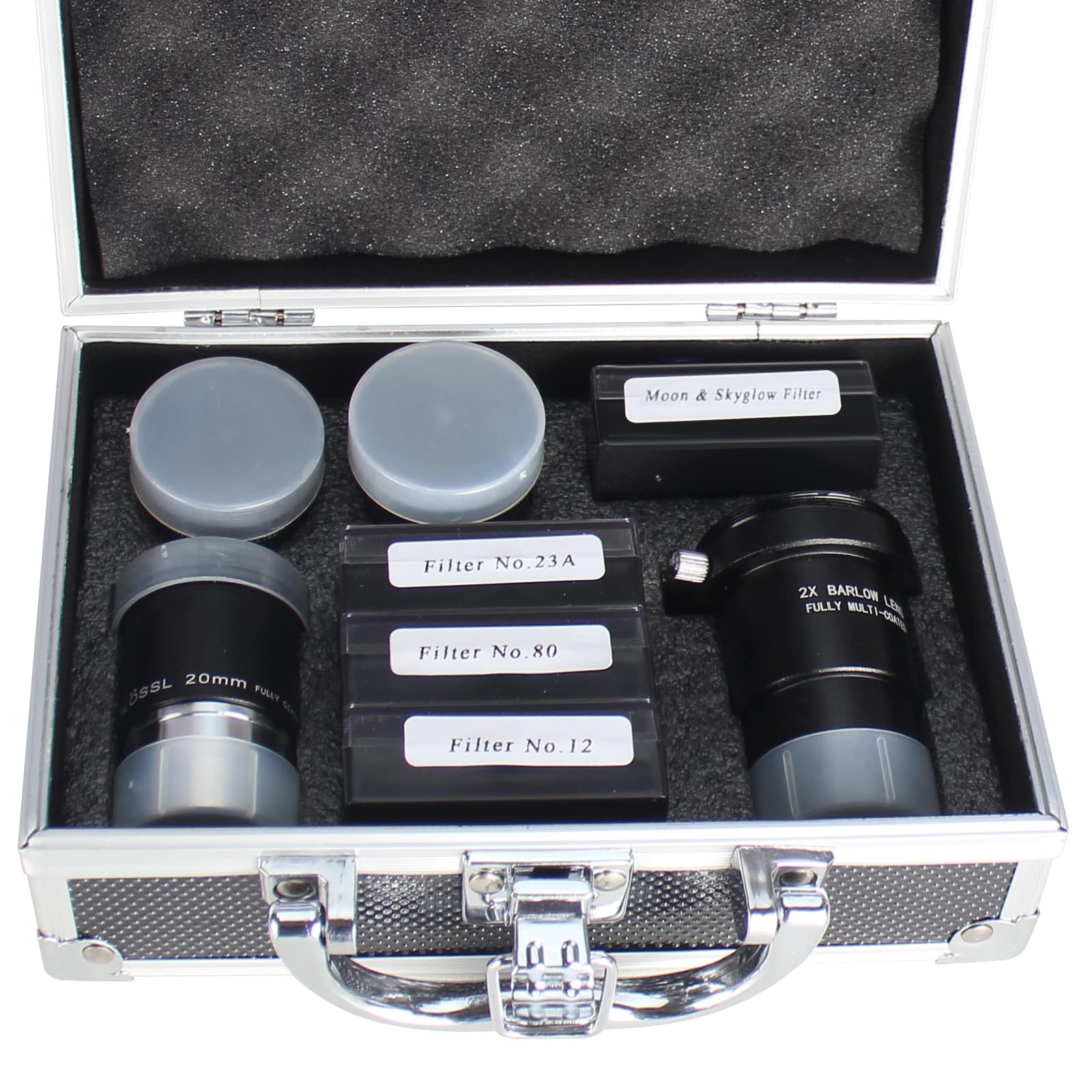 Celticbird Astronomical Telescope Accessory Kit - With 3Pcs Plossl Eyepieces Set, 4Pcs Filter Set, A 2X Barlow Lens