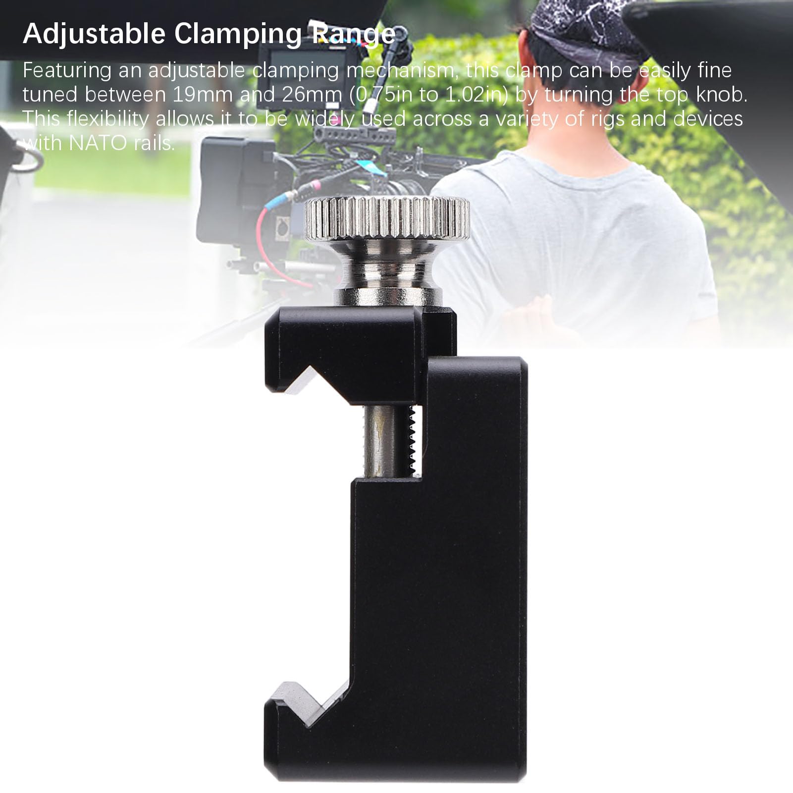 Jectse Adjustable Quick Release Slide Rail Clamp, Aluminum Alloy With Cold Shoe Mount For Ronin Rsc 2 Rs 3 Stabilizer, Suitable For Rs 3 Pro, Rs 4, And Rs 4 Pro, Premium