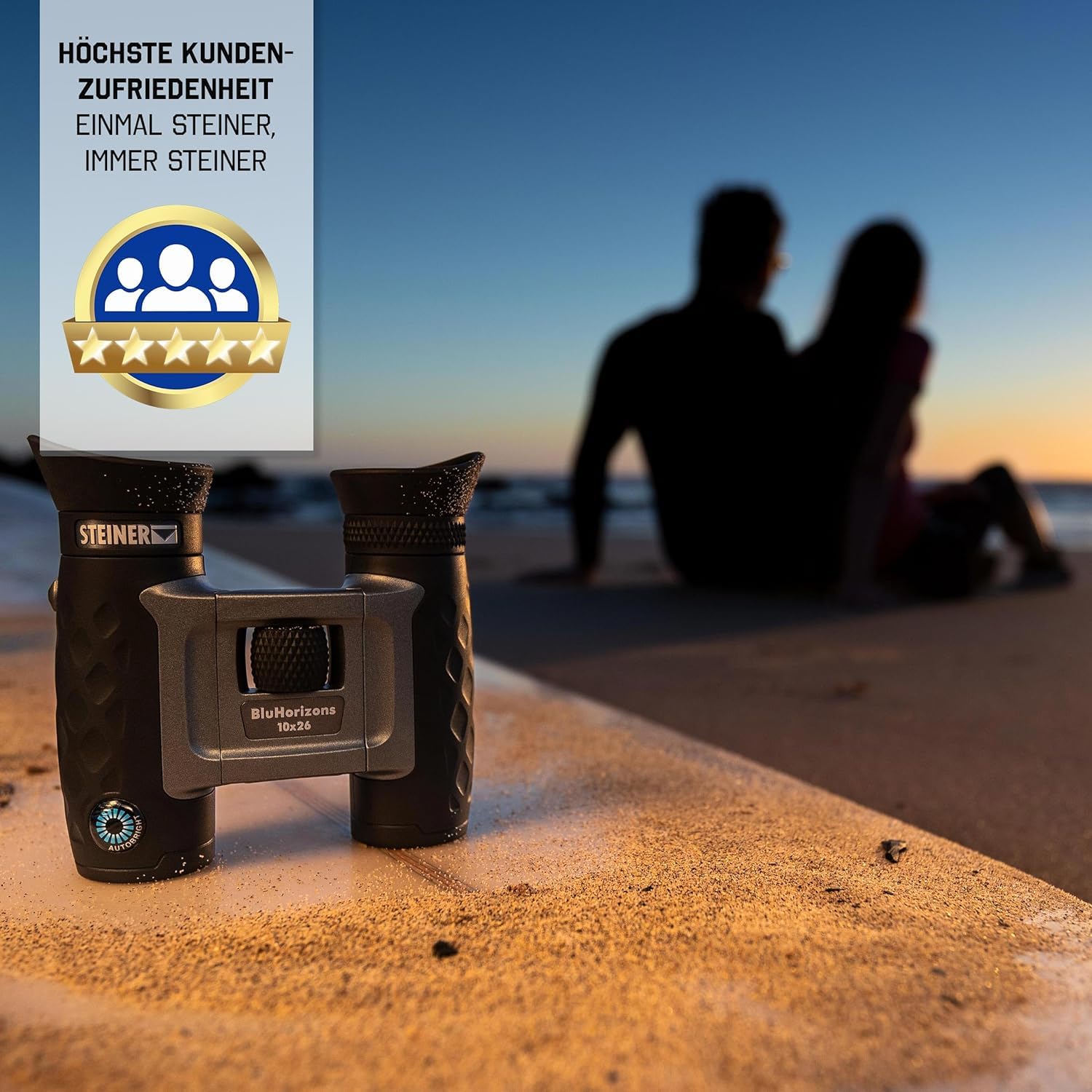 Steiner Bluhorizons Binoculars - Unique Lens Technology, Eye Protection, Compact, Lightweight - Ideal For Outdoor Activities And Sporting Events