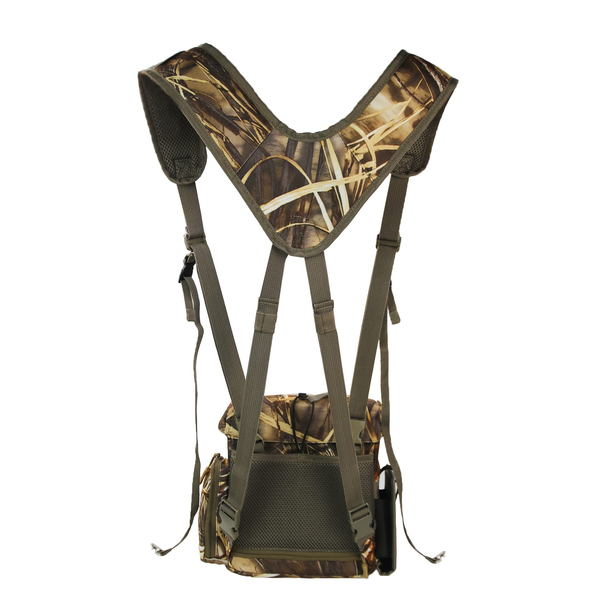 Mdstop Binocular Harness Chest Pack, Bino Case With Rangefinder Pouch, Bino Harness, Binocular Chest Pack, Chest Pack For Hunting, Binocular Harness For Bird Watching, Hunting, Hiking, Shooting