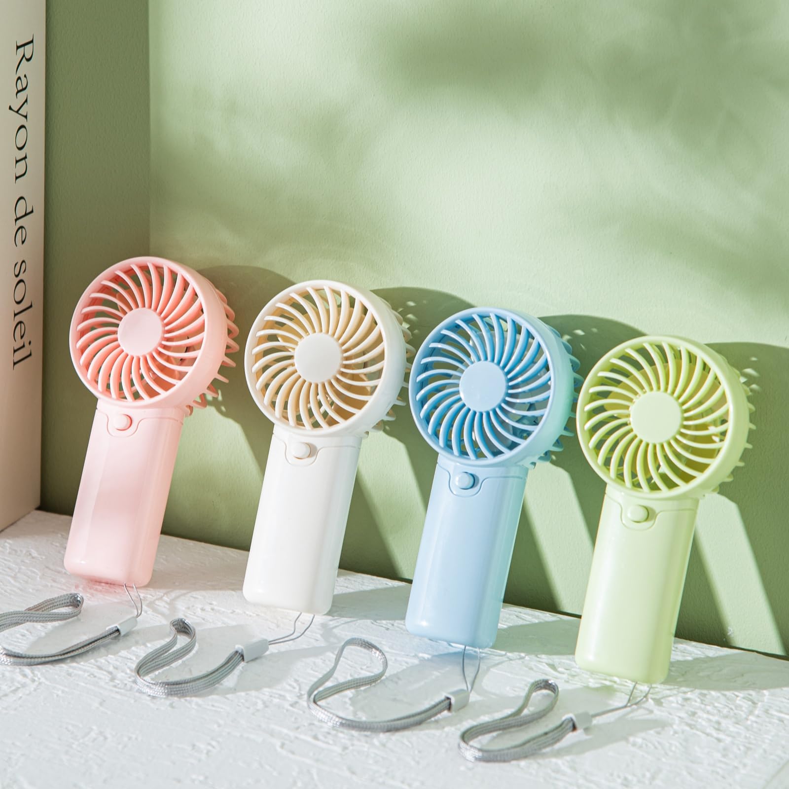 5-inch battery operated fan, quiet, compact, and portable for personal cooling in various environments