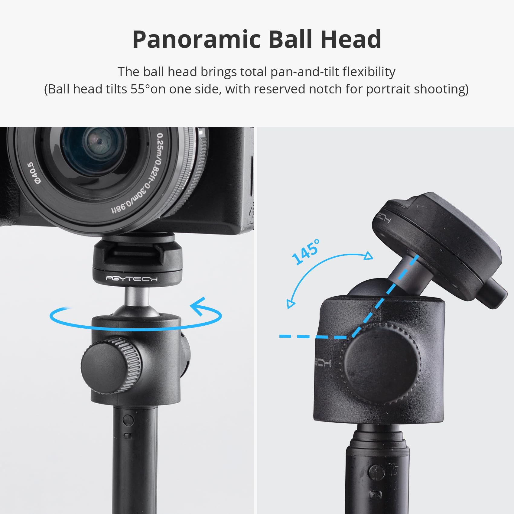 Pgytech Caplock Extension Pole Mini Tripod For Osmo Action 5 Pro/4/3, For Osmo Pocket 3/2, Selfie Stick Rod For Gopro Hero 13/12/11/10, For Insta360 Ace Pro 2/One Rs/R/X3, Xiaoyi, Feiyu Action Camera