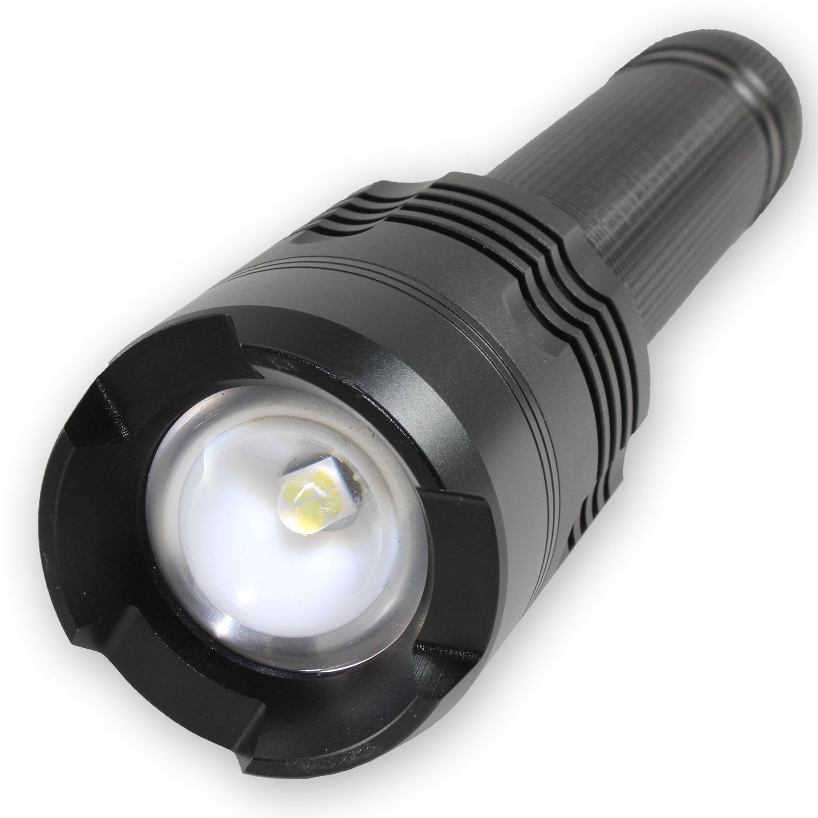 Promier Litezall Led Tactical Flashlight - 2000 High Lumen Flashlight, 2 Light Modes, Adjustable Focus, Weather Resistant For Camping, Hiking, Security And Emergency Use - Batteries Included