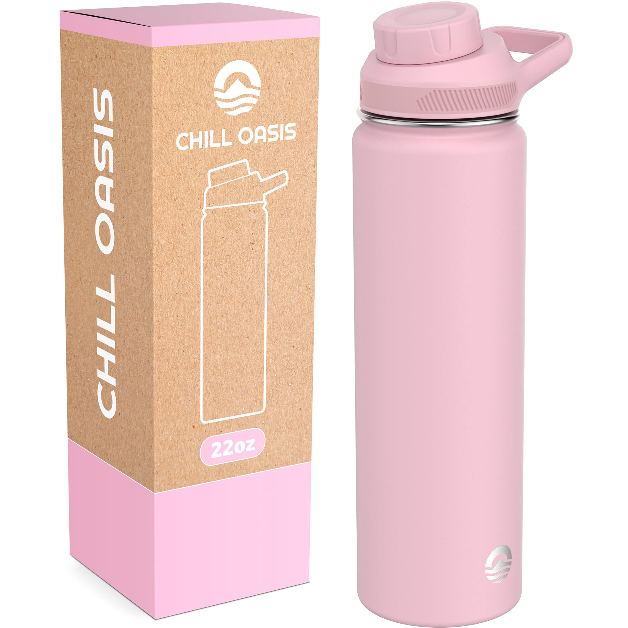 Water Bottle  Compatible With Popular Flavor Cartridges , Leak Proof, Double-Walled